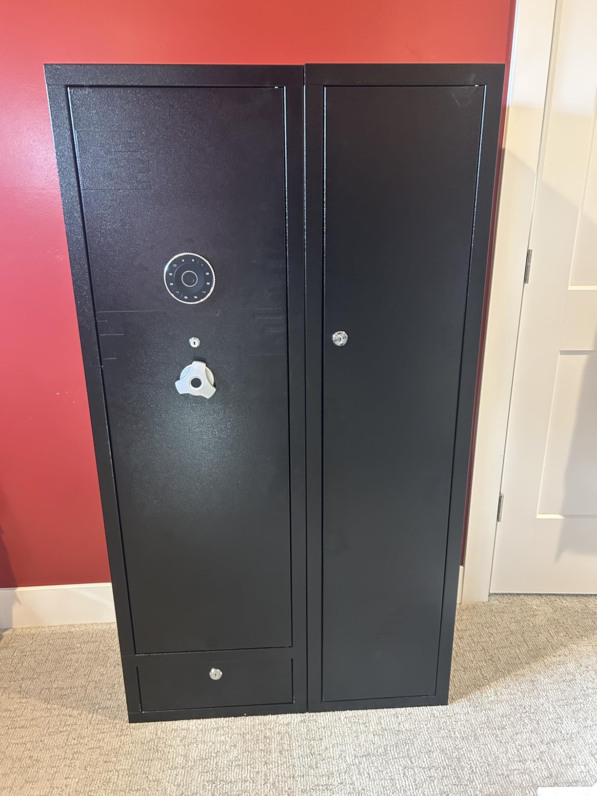 KAER Ammo Cabinet 59-Inch Tall Gun Cabinet Ammo Safe for Home Safes Use Quick Access with Ammunition Compartment and Removable Shelves Guns Accessories customer photo 2