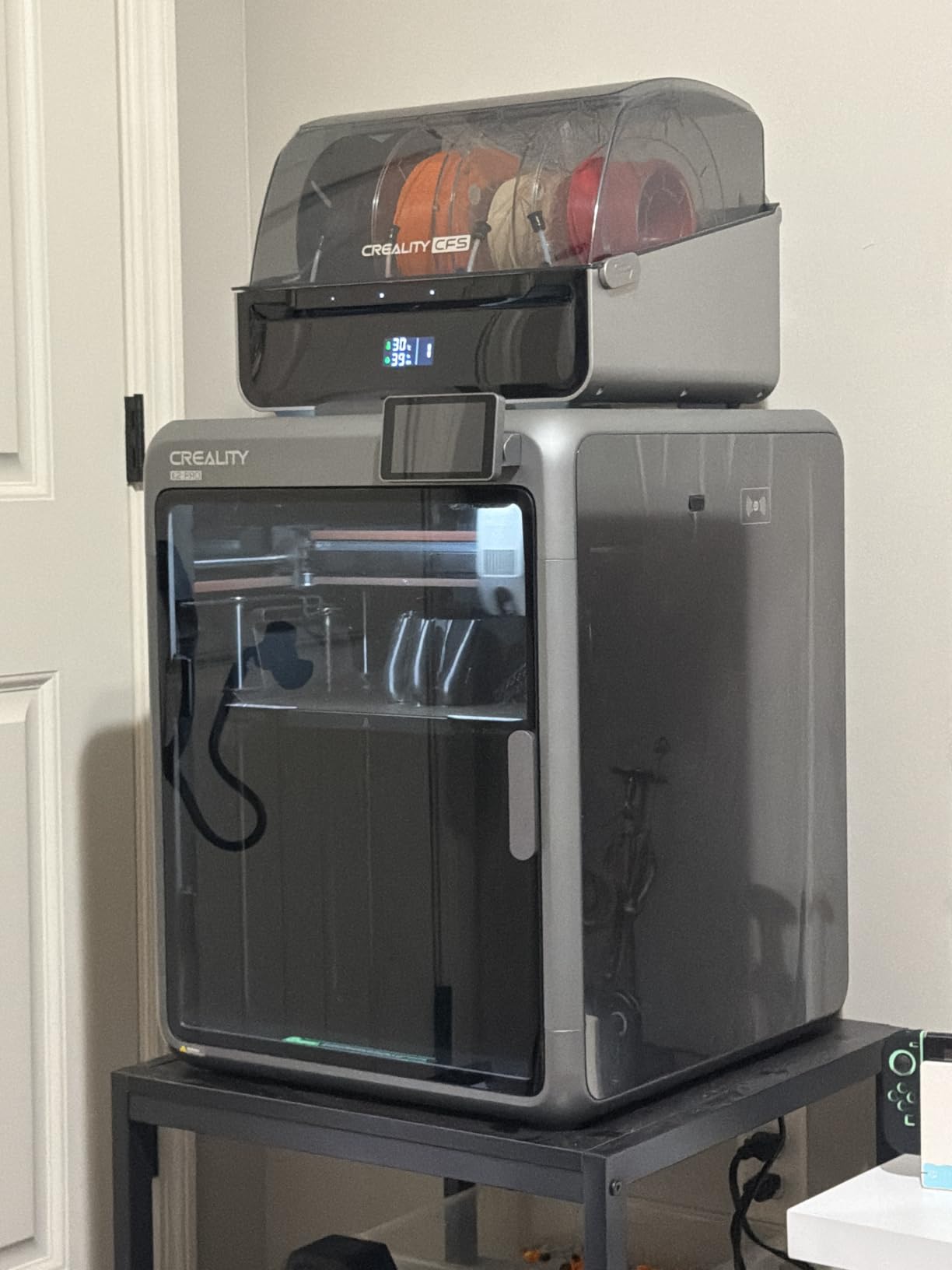 Creality K2 Pro Combo (A) 3D Printer, Multicolor Color Printing with CFS, 600mm/s High-Speed, Dual AI Camera, Active Chamber Heating, Auto Leveling, Large Build Volume 300×300×300mm customer photo 2