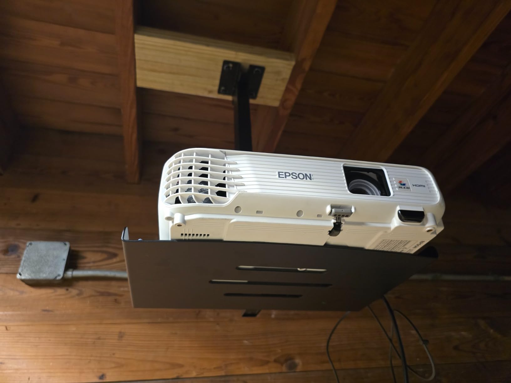 PUTORSEN Adjustable Projector Ceiling Mount, Wall or Ceiling, 22 lbs, Small customer photo 2