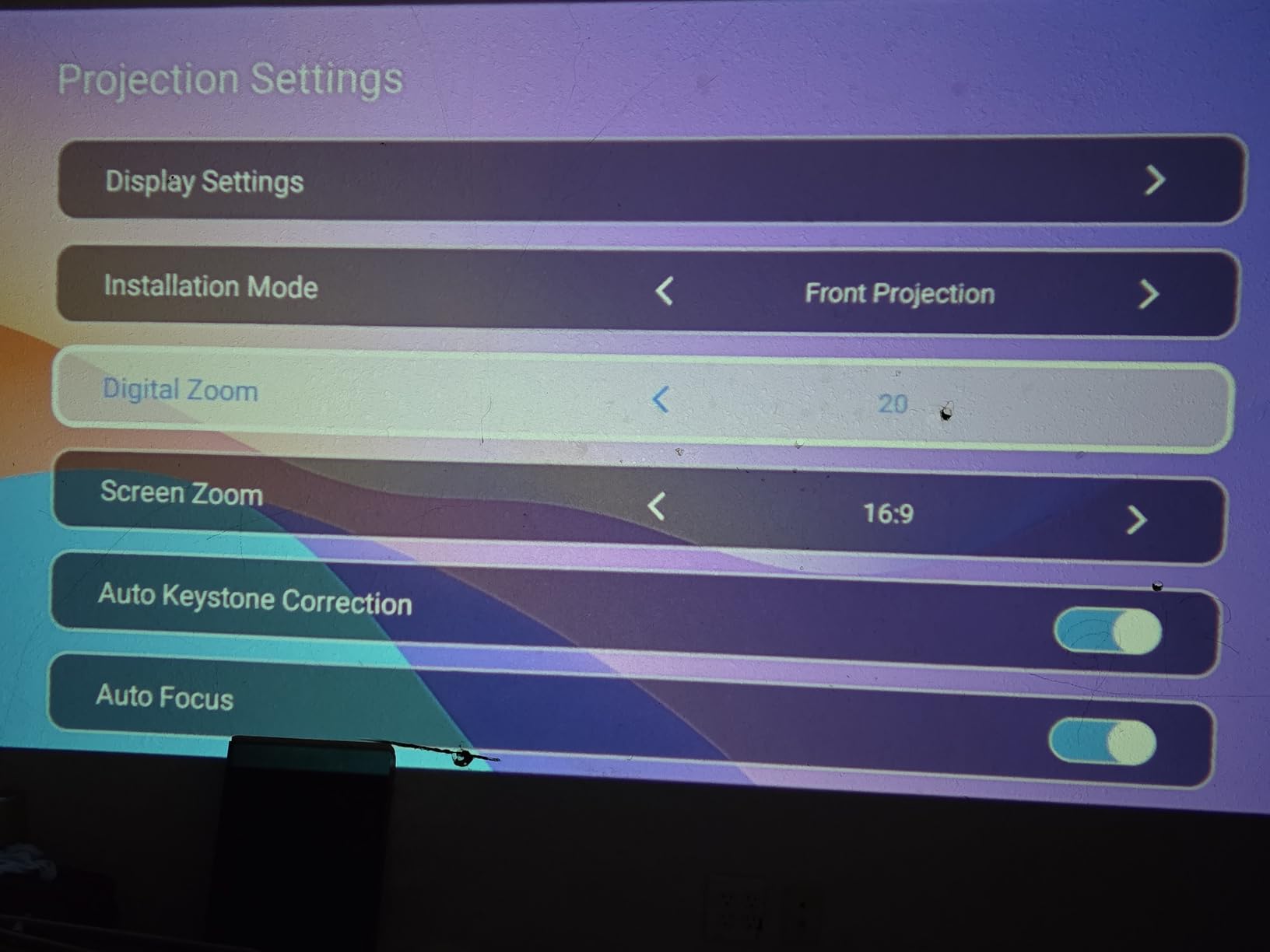 Smart Mini Projector WiFi Bluetooth, Auto Focus/Keystone, Native 1080P, 4K customer photo 1