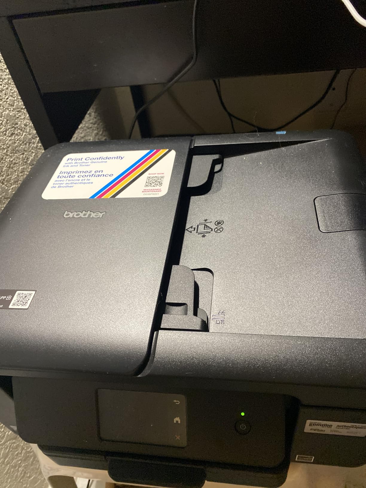 Brother Work Smart 1410 Wireless Color Inkjet All-in-One Printer with 2.7” Touchscreen and Automatic Duplex Printing | Includes Refresh Subscription Trial(1) (MFC-J1410DW) customer photo 2