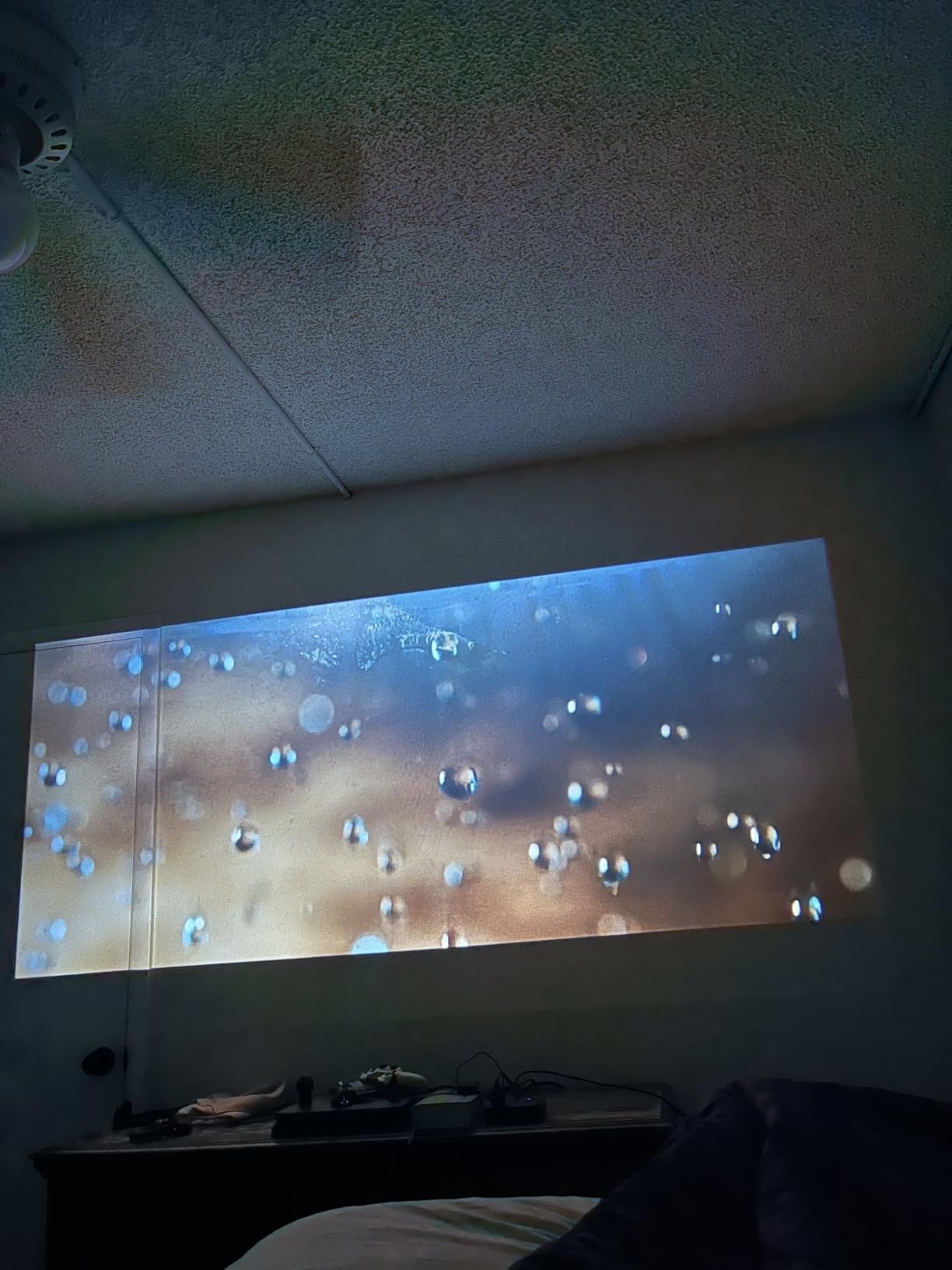 Built-in Apps 1080P 4K Support Mini Projector with Android 14, Phone Remote customer photo 2