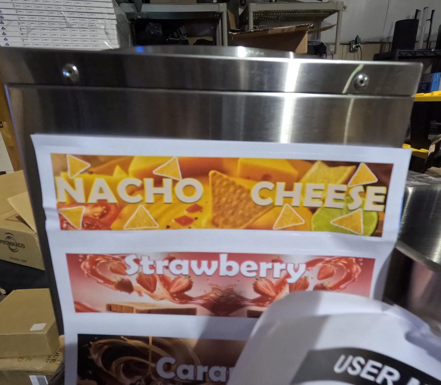 Nacho Cheese Dispenser, 4.6 Qt Nacho Cheese Dispenser with Pump, Stainless Steel Hot Fudge Cheese Warmer W/6-Level Temperature Adjustment, Commercial Sauce Dispenser for Butter Syrup Caramel customer photo 1