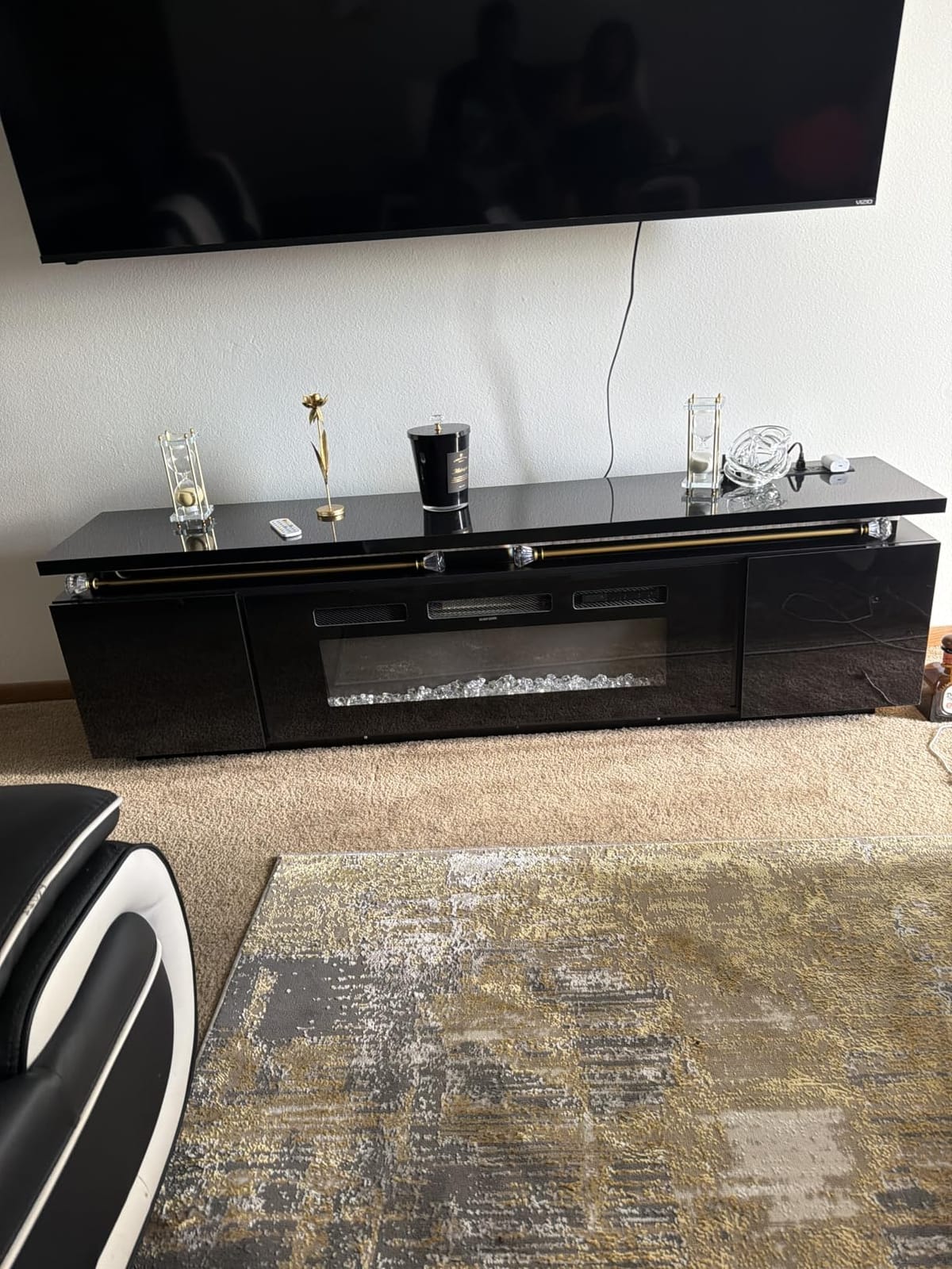 Lamtor Fireplace TV Stand with 40