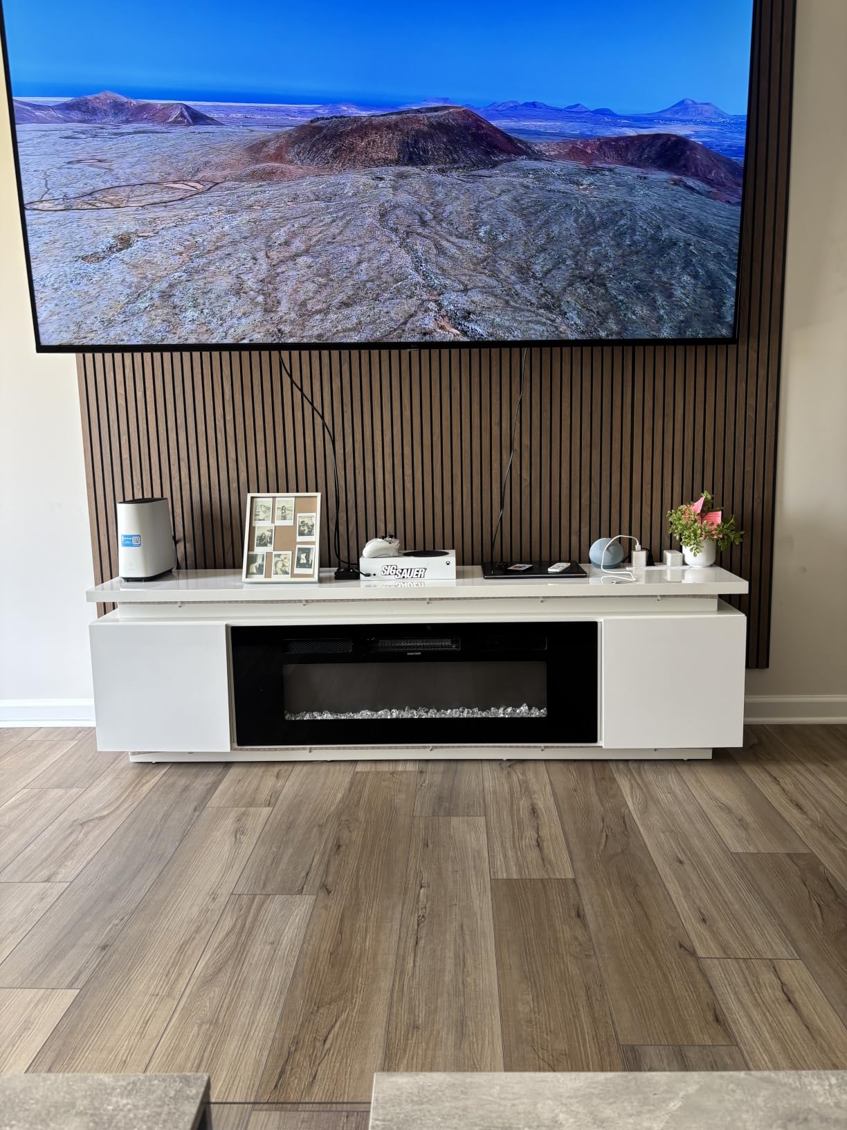 Lamtor Fireplace TV Stand with 40