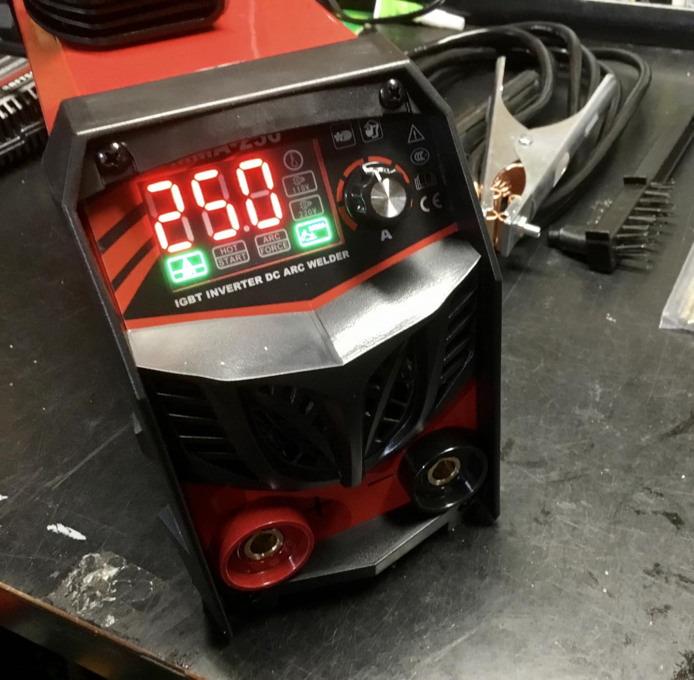 250Amp Stick Welder 110V/220V Dual Voltage, with LED Display ARC Welding Machine w/Hot Start, IGBT Inverter, Portable Welder with Complete Kit (10 Rods, Clamps, Gloves), Anti-Stick for Home/Diy/Farm customer photo 1