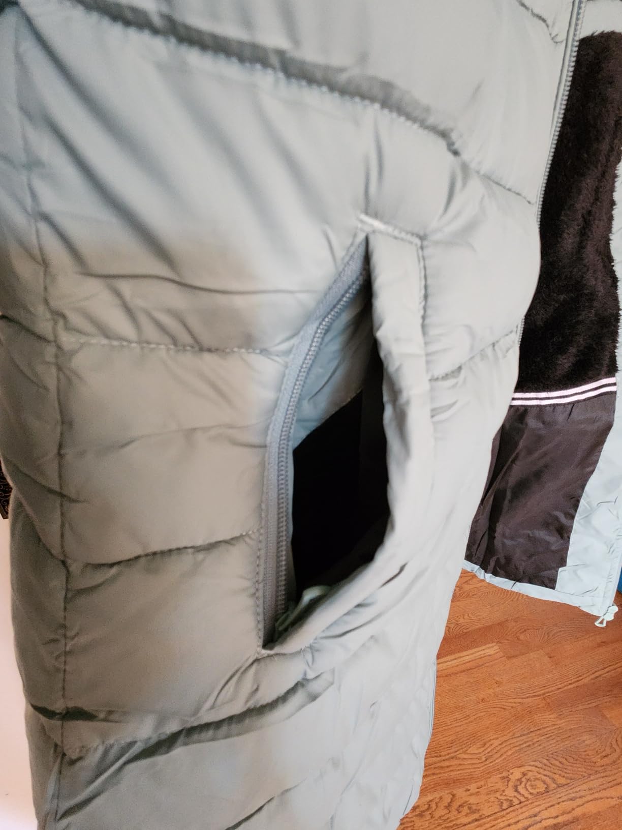 Women's Waterproof Long Hooded Down Jacket customer photo 2