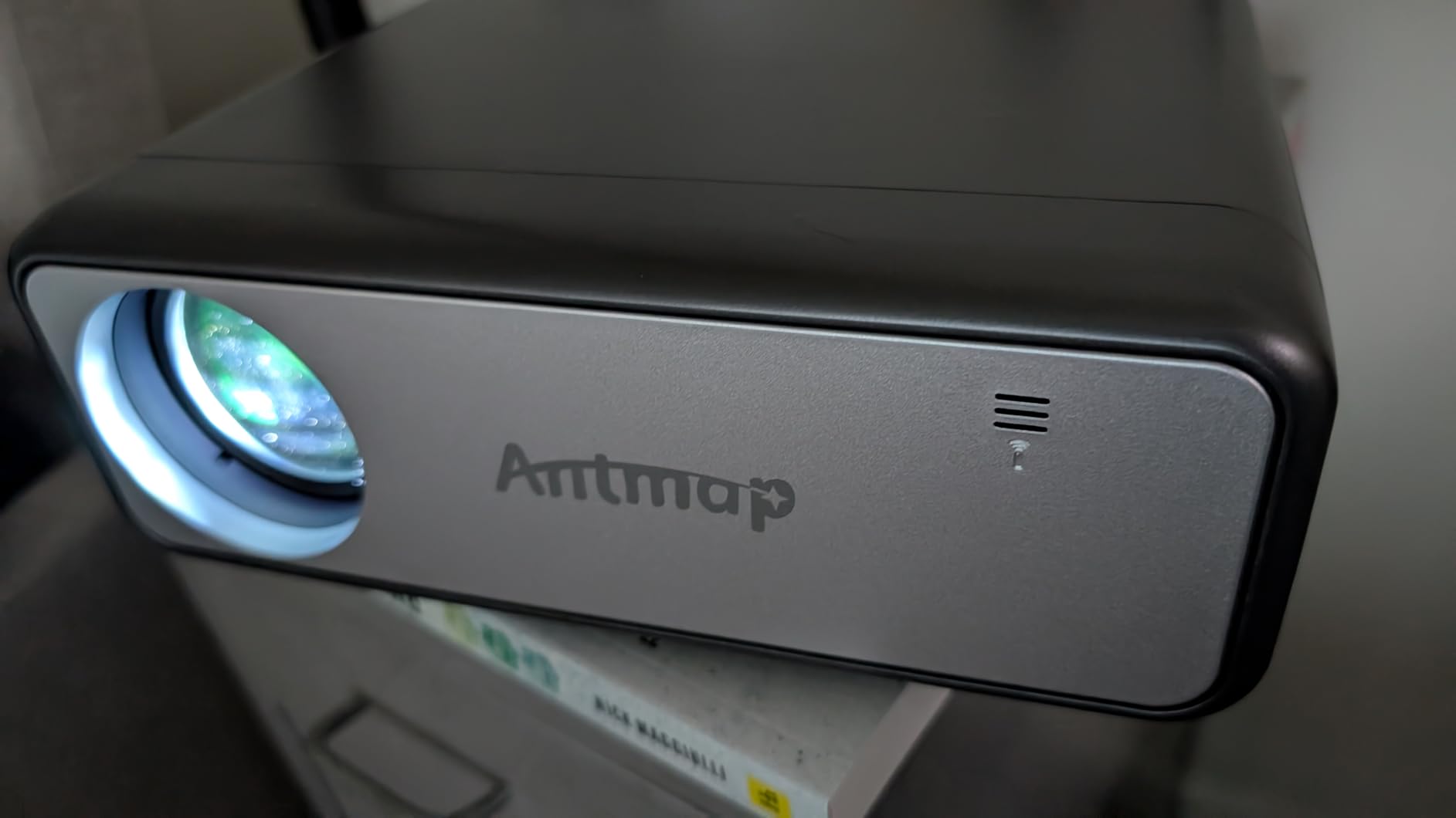 [100% Offset & Short Throw] 4K Support Projector with WiFi 6 and Bluetooth 5.2, Antmap Outdoor Movie Projector with 12W Immersive Speaker, Home Theater Proyector Compatible with Phone/TV Stick/PC/PS5 customer photo 2