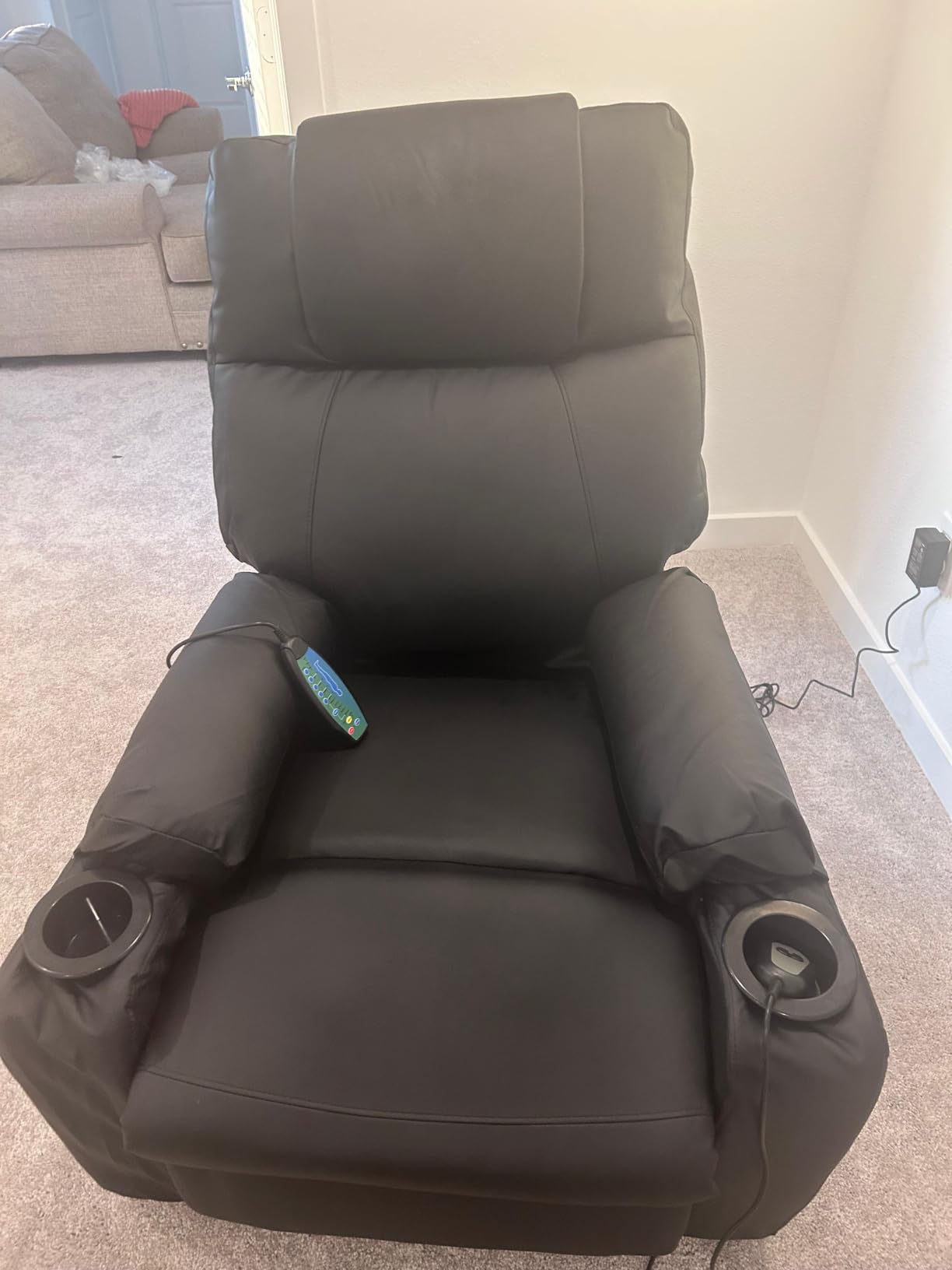 Power Lift Recliner Electric Chair for Elderly with Massage & Heat, Black customer photo 1