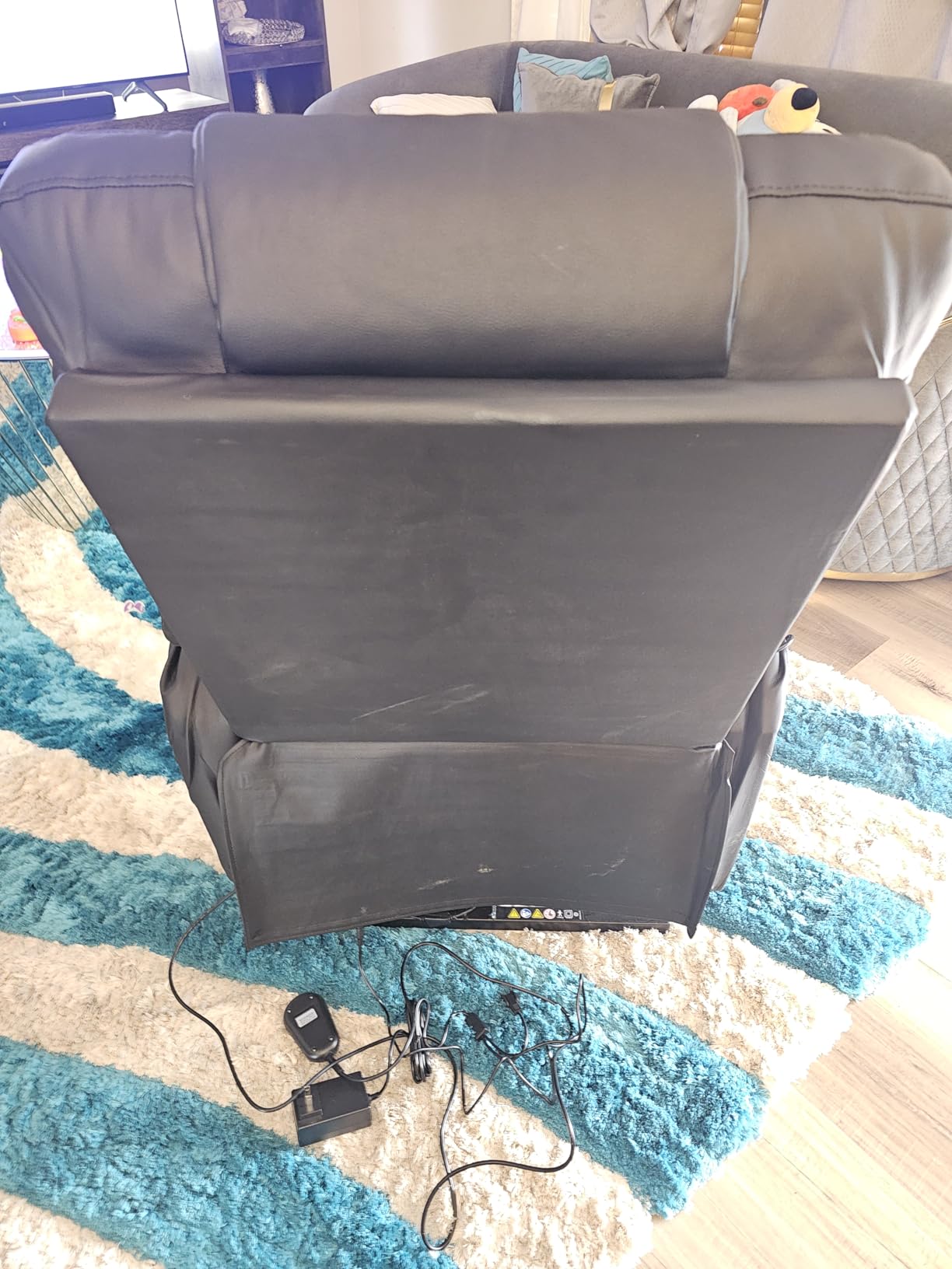 Power Lift Recliner Electric Chair for Elderly with Massage & Heat, Black customer photo 2