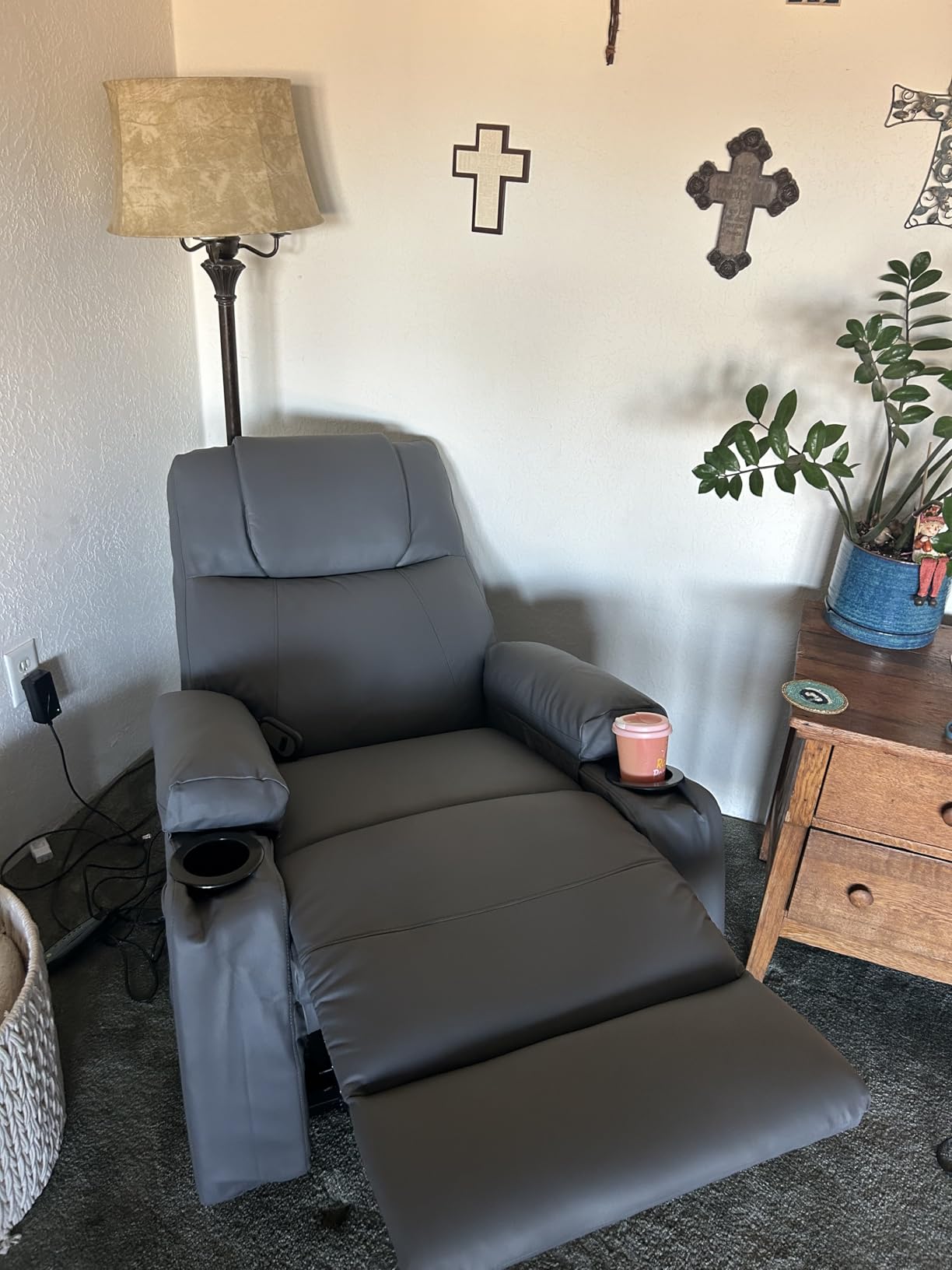 Power Lift Recliner Chair for Elderly with Massage & Heat, Black customer photo 2
