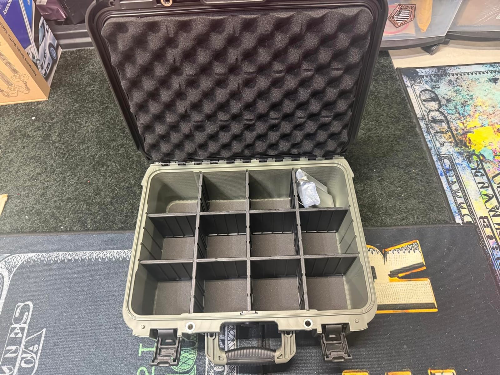 Waterproof Lockable Ammo Storage Box - Heavy Duty Ammo Organizer Case with 8 Adjustable Dividers for Handgun, Rifle & Shotgun Ammo, Secure Ammo Crate, Safe & Organized (Extra-Large Capacity) customer photo 1
