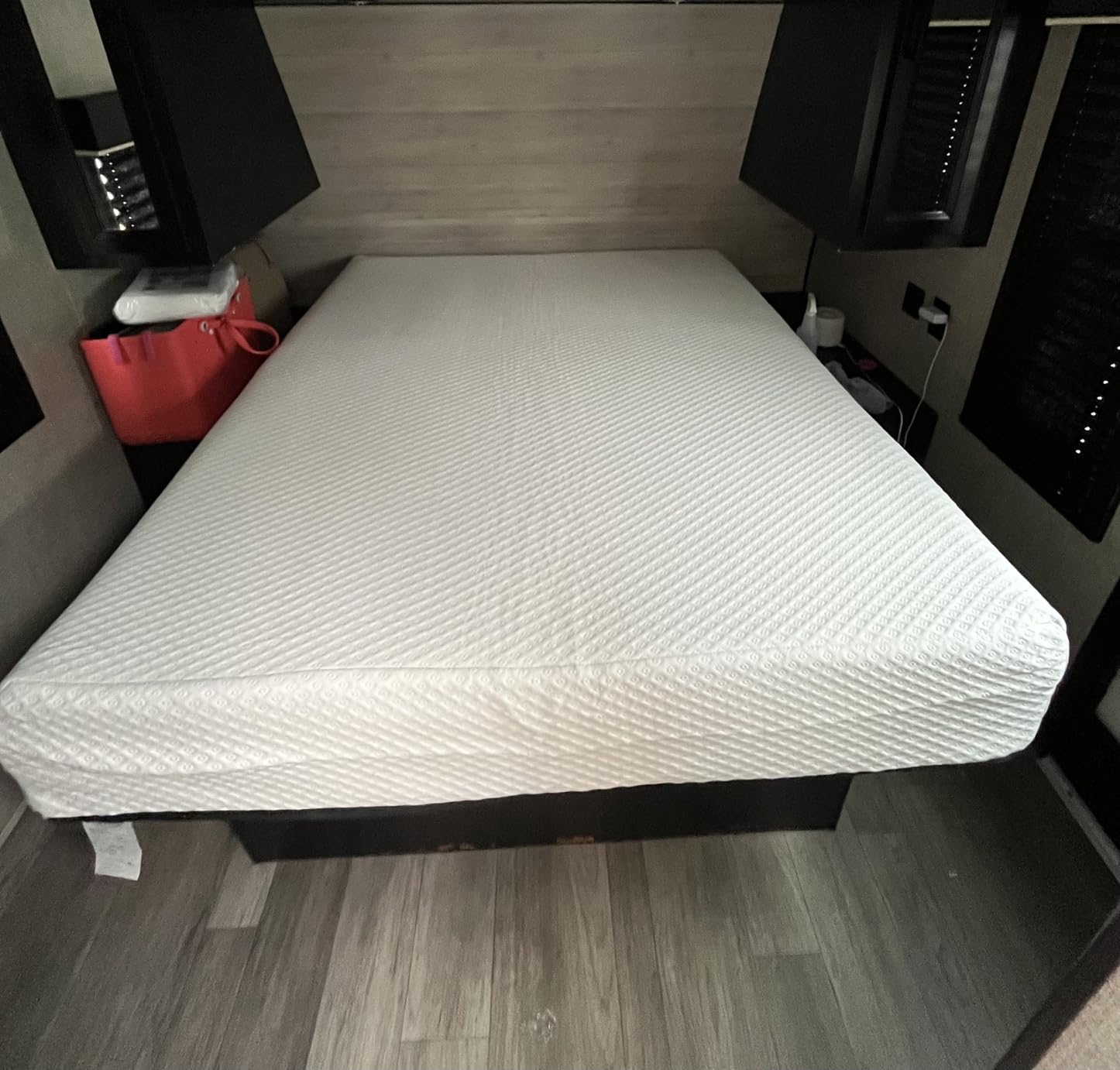 Short Queen - 10 Inch RV Mattress - 60x74, Aquasoft Memory Foam Mattress, Medium Firm, Breathable Diamond Soft Cover Fabric, Certified Safe Foam, Bed in a Box Mattress, Made in Mississippi customer photo 1