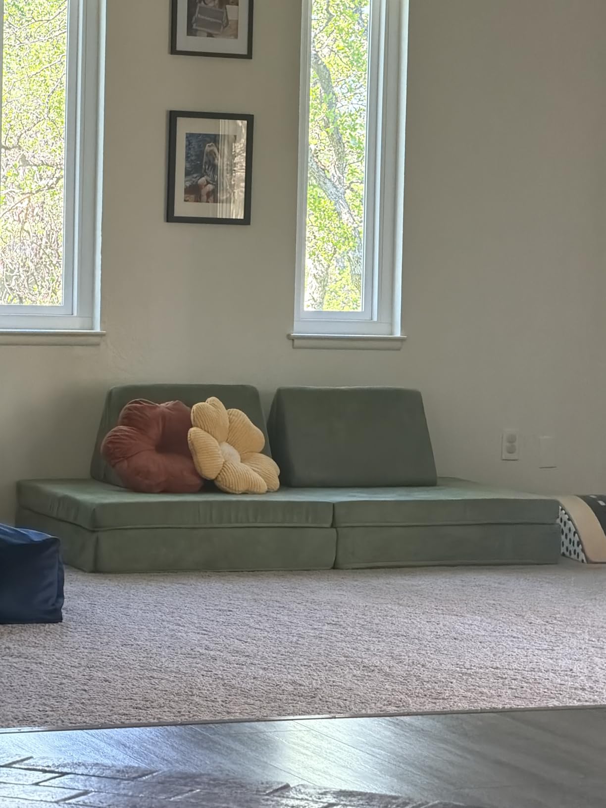 Nugget - The Original Play Couch for Kids - Modular Foam Children's Sofa, Bamboo customer photo 2
