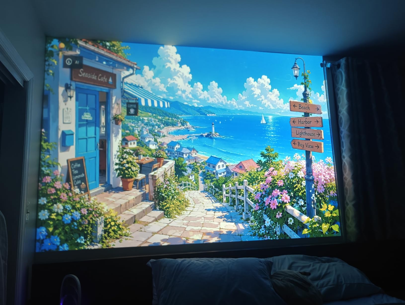 Magcubic Smart Projector with WiFi6 and Bluetooth5.4, Native1080P Portable customer photo 1