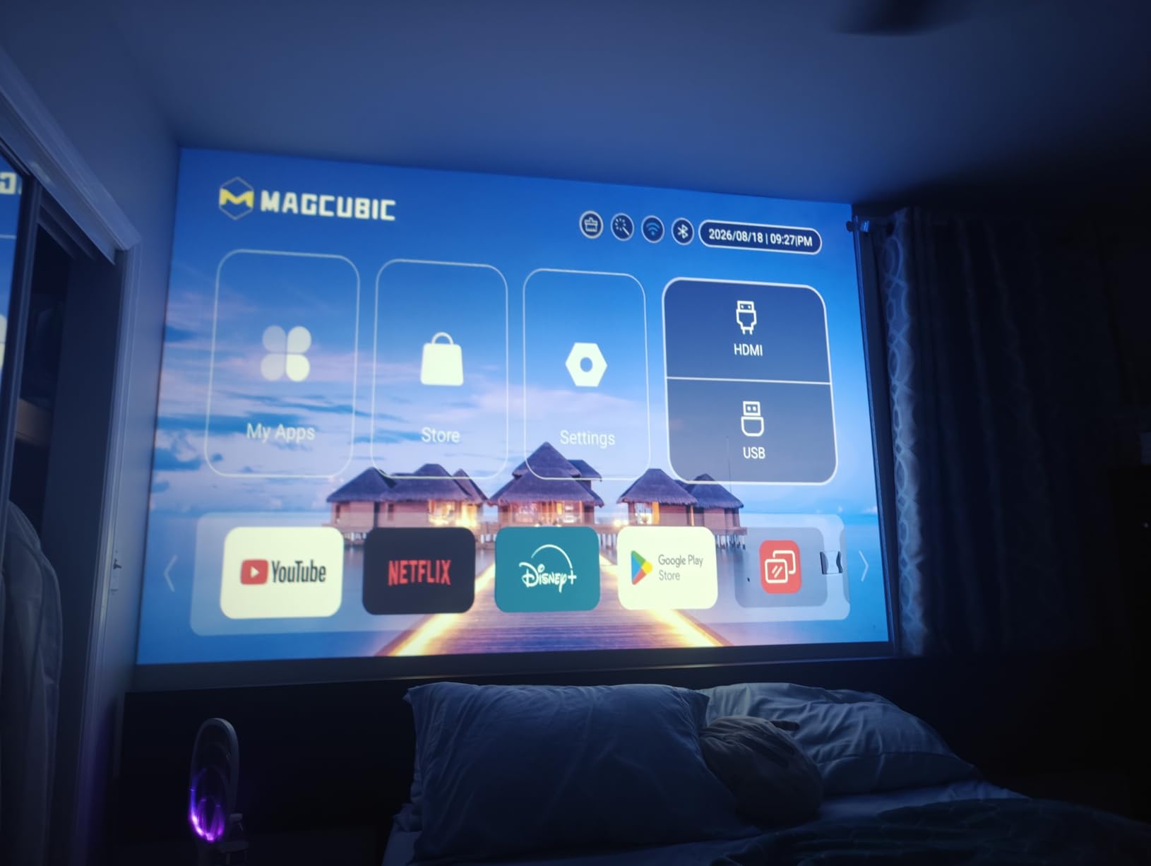 Magcubic Smart Projector with WiFi6 and Bluetooth5.4, Native1080P Portable customer photo 2