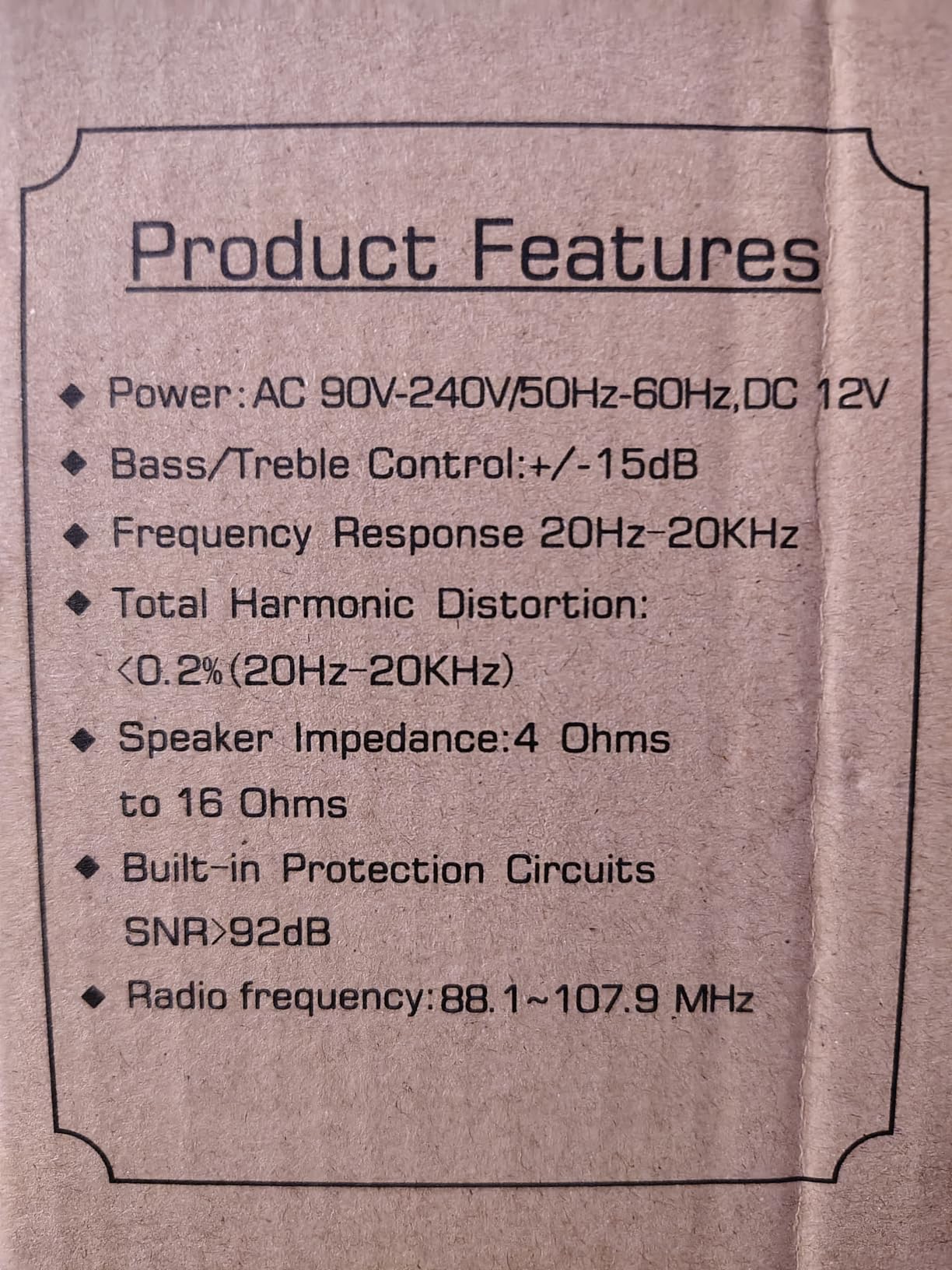 Romicta AK50MAX Stereo Audio Amplifier, Home Audio Stereo Receiver Bluetooth 5.0 with 400W 2.0 Channel FM Radio, Echo, USB, SD Card, AUX with Remote Control Home Theater Audio Stereo System customer photo 2