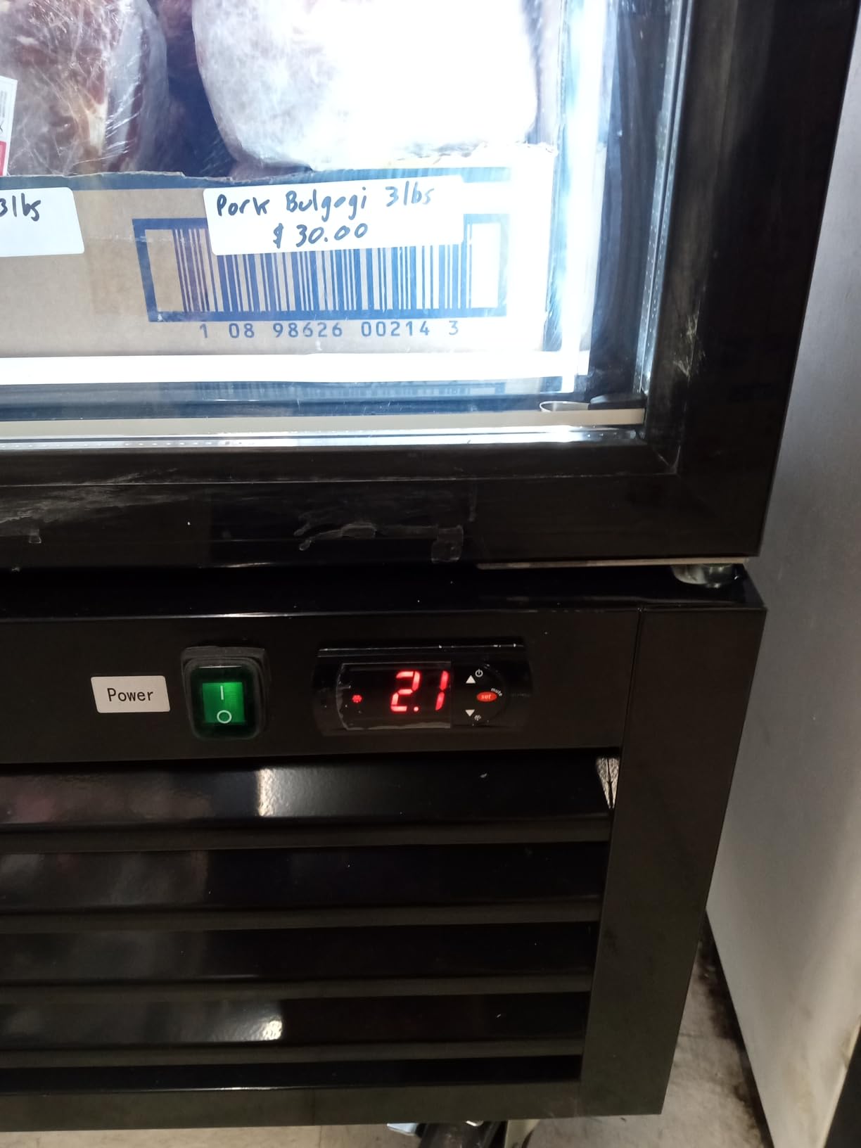 mikibama Glass Door Merchandiser Freezer, 70 Cu.ft Swing Door Commercial Reach-In Display Refrigerator with LED Top Panel Upright Freeze Storage, Three Cabinets, Black customer photo 1