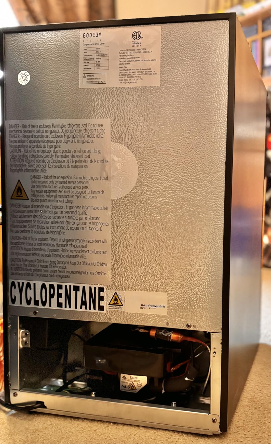 BODEGACOOLER Commercial Freezer Upright, 2 Door Standing Display Freezer With Glass Door, 36 Cu.Ft Large Capacity, -15℉-5℉ Temperature Range, Auto Defrost, For Ice Cream, Frozen Foods customer photo 1