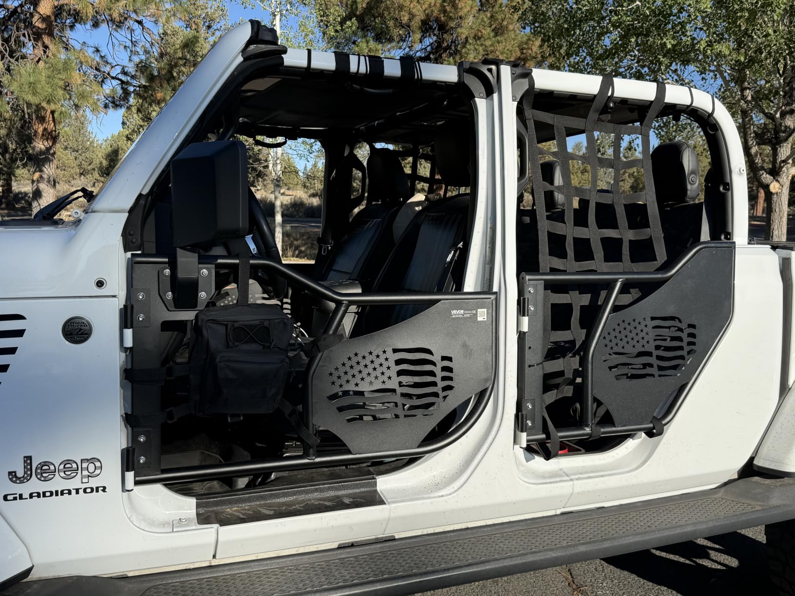 VEVOR Jeep JK Tube Doors 4 Door with DOT Certified Rear View Mirrors, Fit for 2007-2018 Jeep Wrangler JK Hunting Style Jeep Tubular Door with Rubber Pads & Toughened Steel Tube customer photo 2