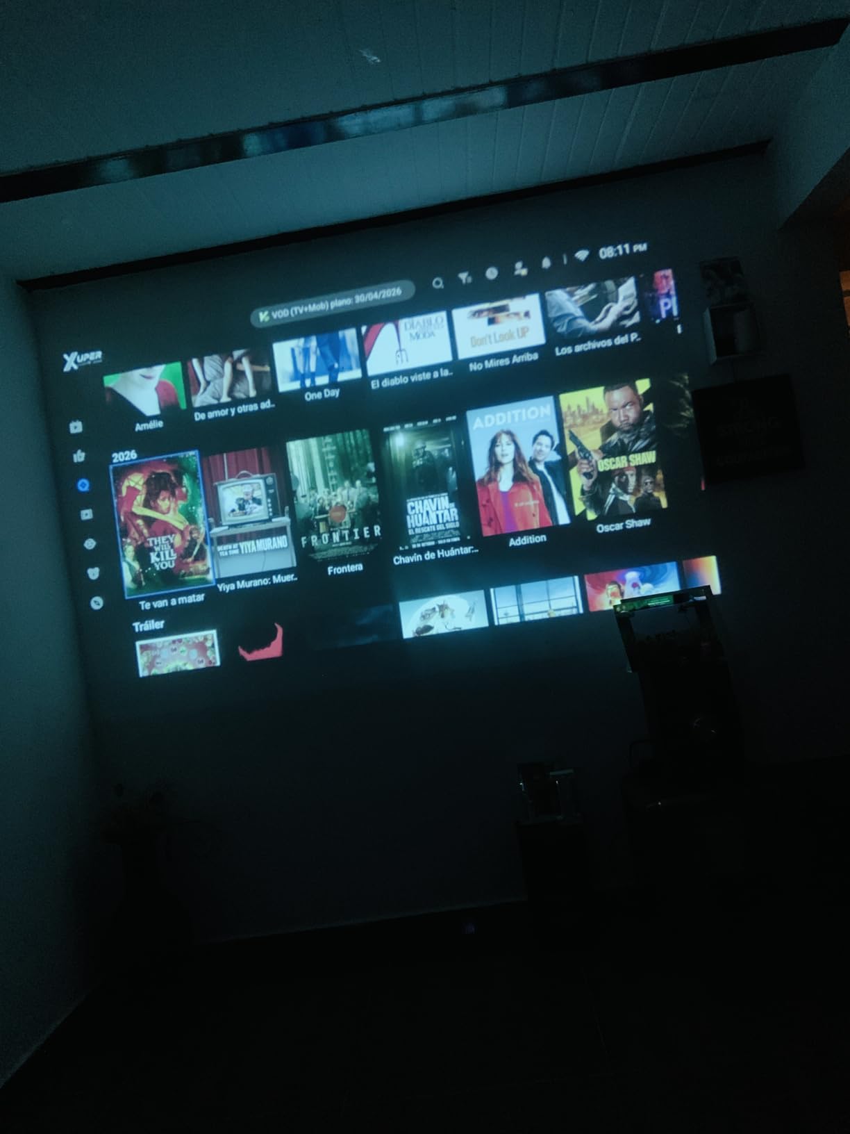 Built-in Apps 1080P 4K Support Mini Projector with Android 14, Phone Remote customer photo 2