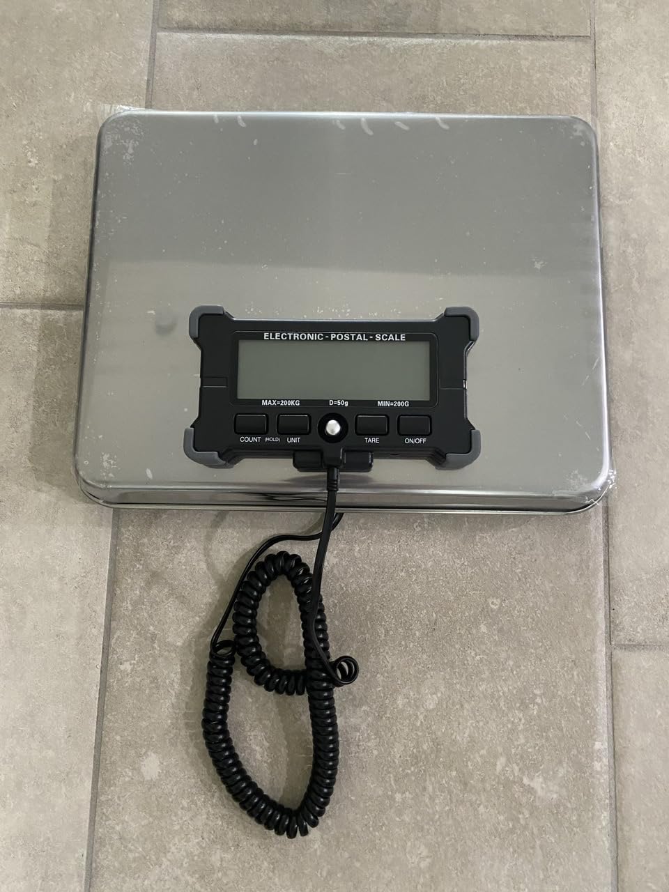 Charmline 1100lbs x 0.2lbs High Accuracy Digital Postal Scale with 41x21 in Large Stainless Steel Platform, Heavy Duty Scale for Dog, Pig, Goat Sheep, Battery & AC Adapter Powered, Slip-Resistant customer photo 1
