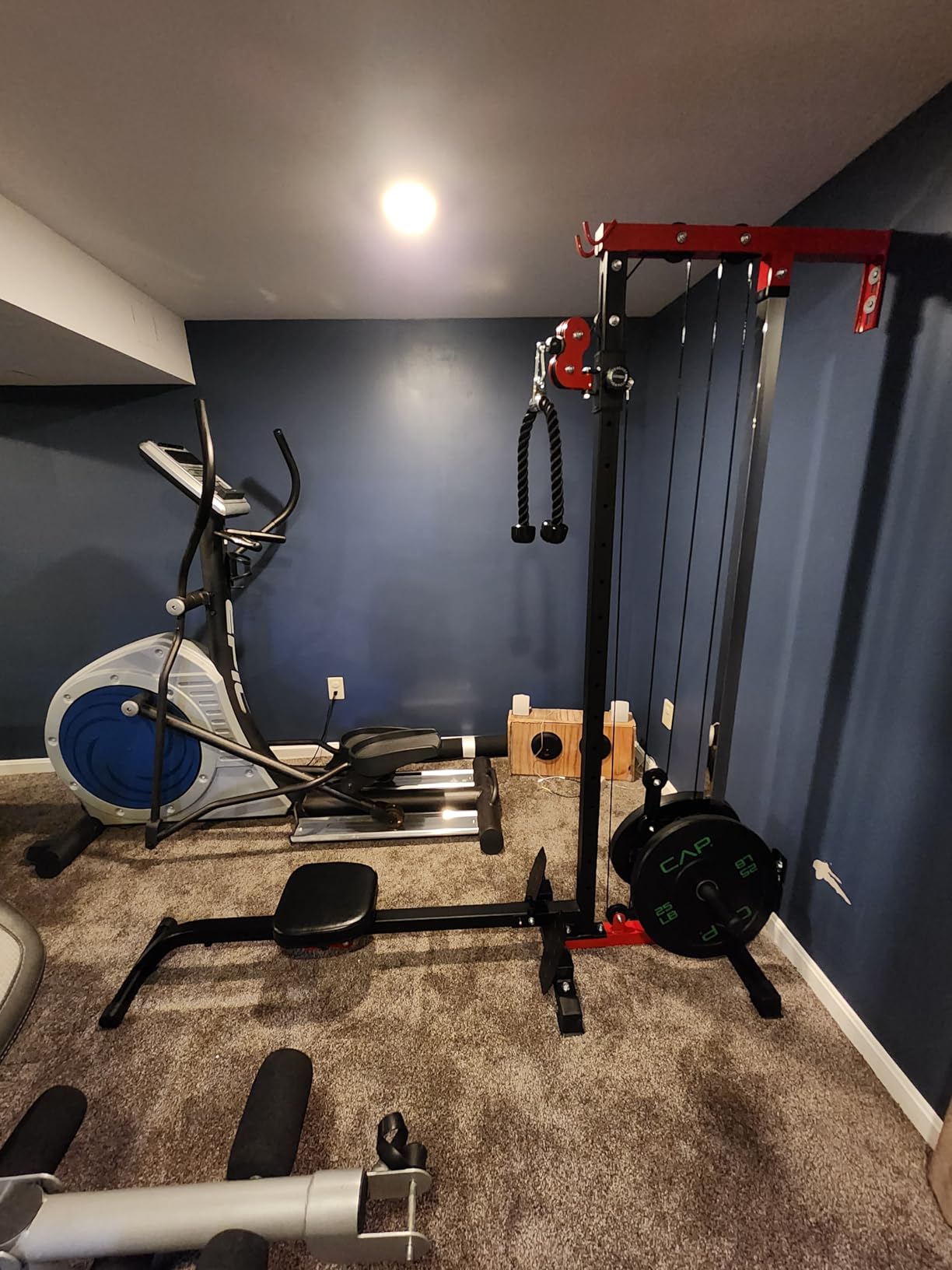 JELENS RC01 2 in 1 Rowing Cable Machine, Wall-Mounted LAT Pulldown Machine, 16 Adjustable Positions, Home Gym Pulley System with Training Attachments customer photo 2