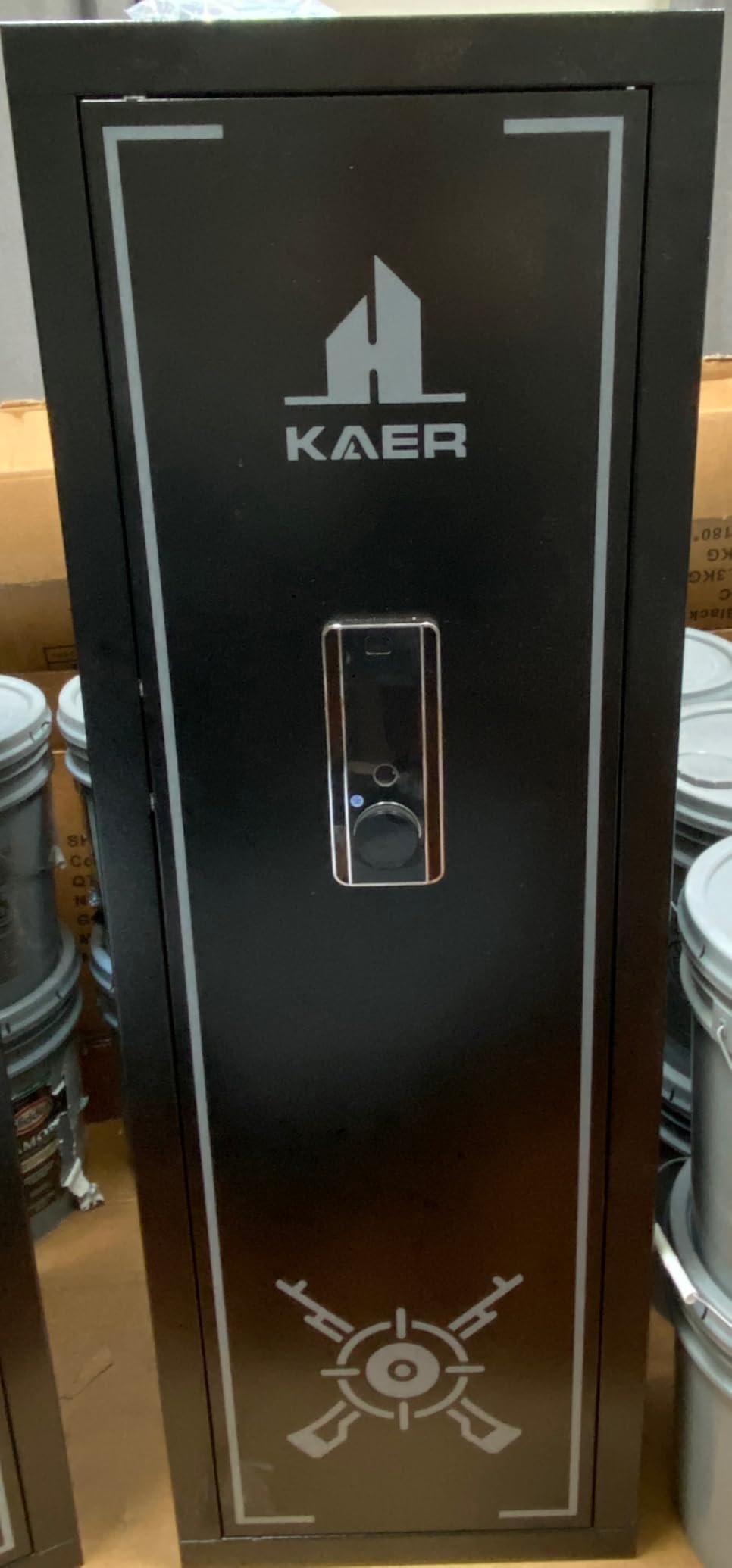 KAER Biometric Gun Safe Rifle, Gun Safes for Rifles and Pistols Holds 14-15 Firearms with Adjustable Racks & Pistol Storage, Fingerprint Keypad Lock Gun Cabinet for Home & Hunting for Enthusiasts customer photo 2