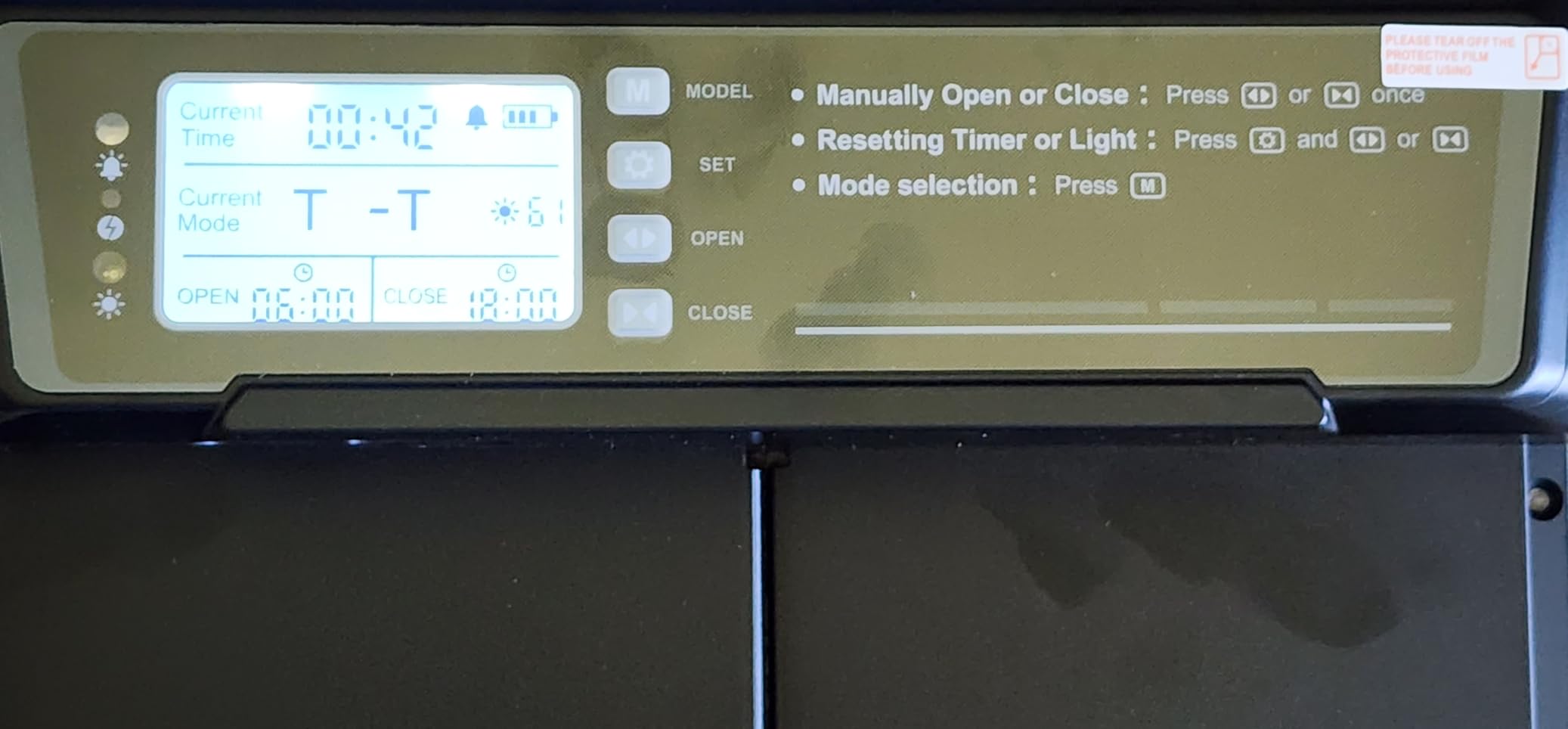 Large Size Automatic Chicken Coop Door Solar Powered - Timer/Light Sensor customer photo 1