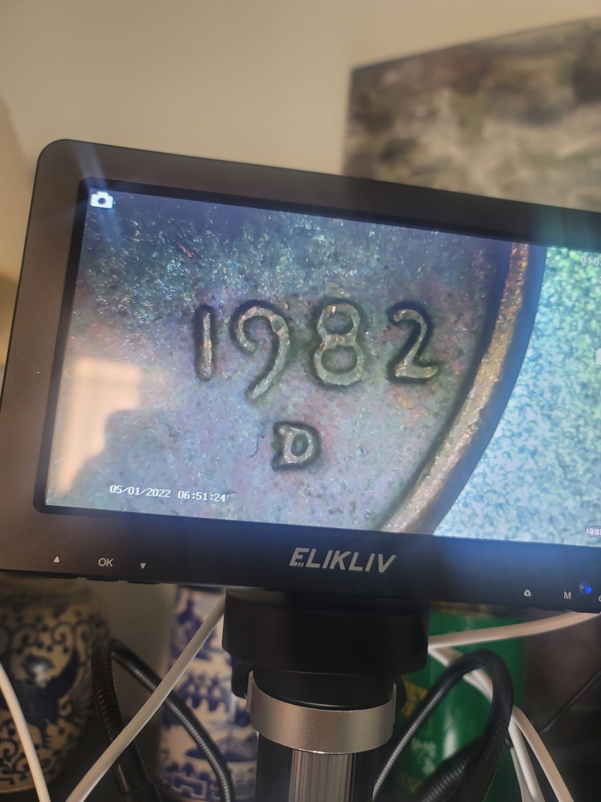Elikliv Coin Microscope with Weighing Scale, Digital Magnifier 8+2 Lights customer photo 2