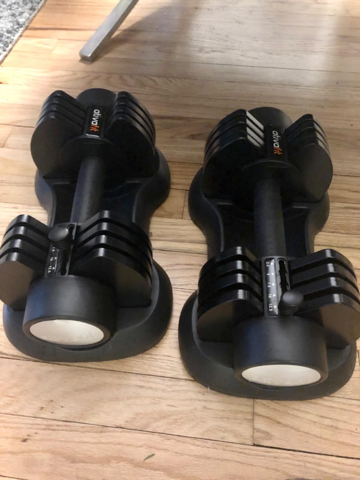 ATIVAFIT Adjustable Dumbbell Set of 2, 5–88LB Quick Dial Free Weights with Double Safety Lock, Anti-Slip Steel Handle & Storage Box, Space Saving Home Gym Equipment for Full Body Strength Training, Suitable for Home Fitness Users customer photo 2