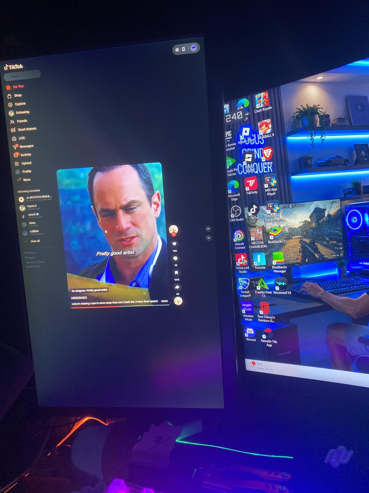 22 Inch Computer Monitor FHD 1080p IPS 75Hz FreeSync HDMI Gaming | 75Hz FHD IPS LED Gaming Monitor, 2ms Response, AMD FreeSync, HDMI VGA VESA, sRGB 99%, Eye Care, PC Home Office Display Screen customer photo 2