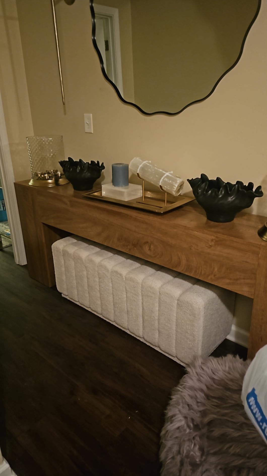 Extra Long Console Tables for Entryway 86-Inch, Natural Oak Brown | Farmhouse Couch Table Behind Sofa Wooden, Modern Entryway Table for Entrance, Hallway, Living Room, Apartment customer photo 1