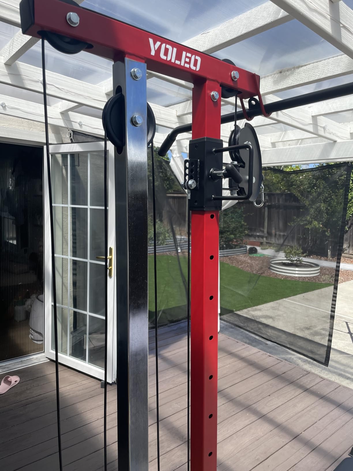 YOLEO 2-in-1 Cable Machine, LAT Pulldown & Rowing Machine for Home Gym customer photo 1