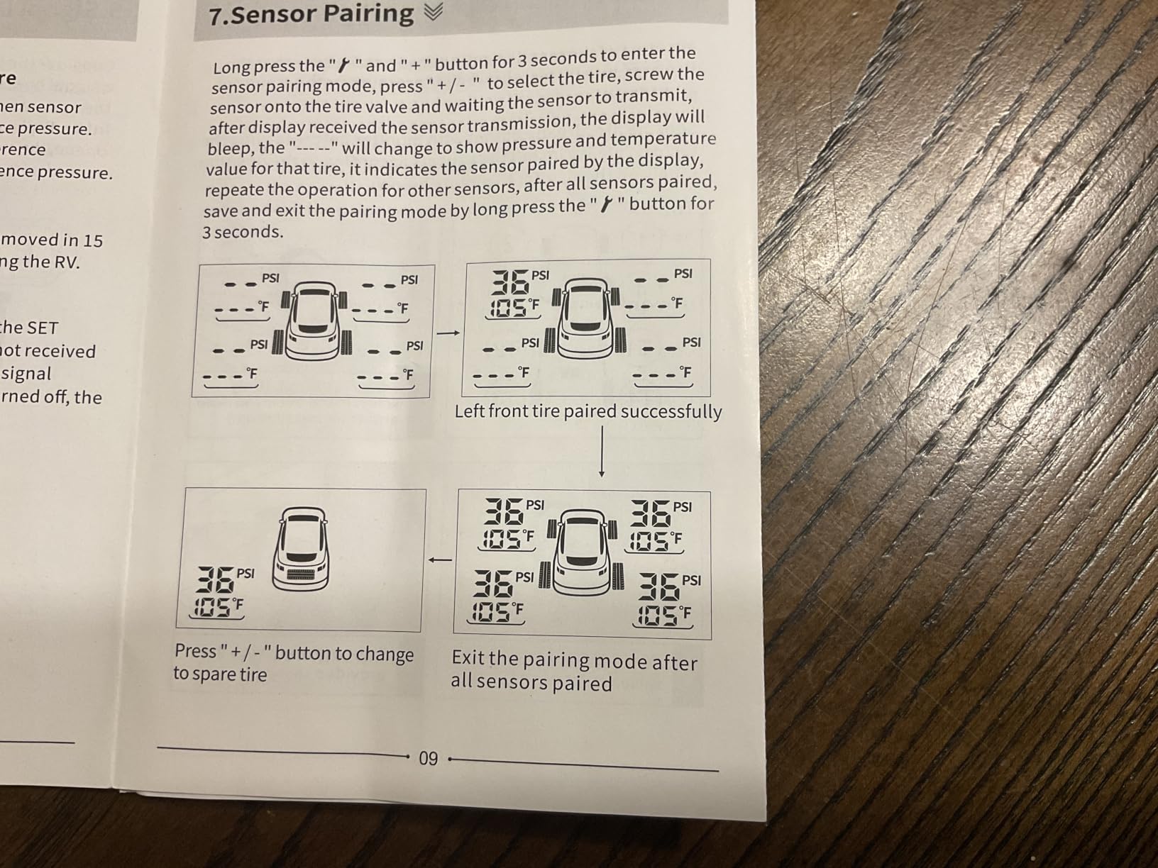 Masoll RV Tire Pressure Monitoring System, TPMS Sensors Set of 4 customer photo 1