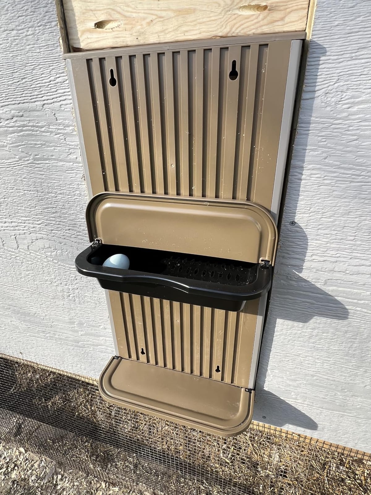 Chicken Nesting Box, 2 Compartment Nesting Boxes for Chickens, Large Chicken Laying Boxes for Egg Collection & Hen on Nest, Roll Away Nesting Boxes Chicken (Extra Large) customer photo 1