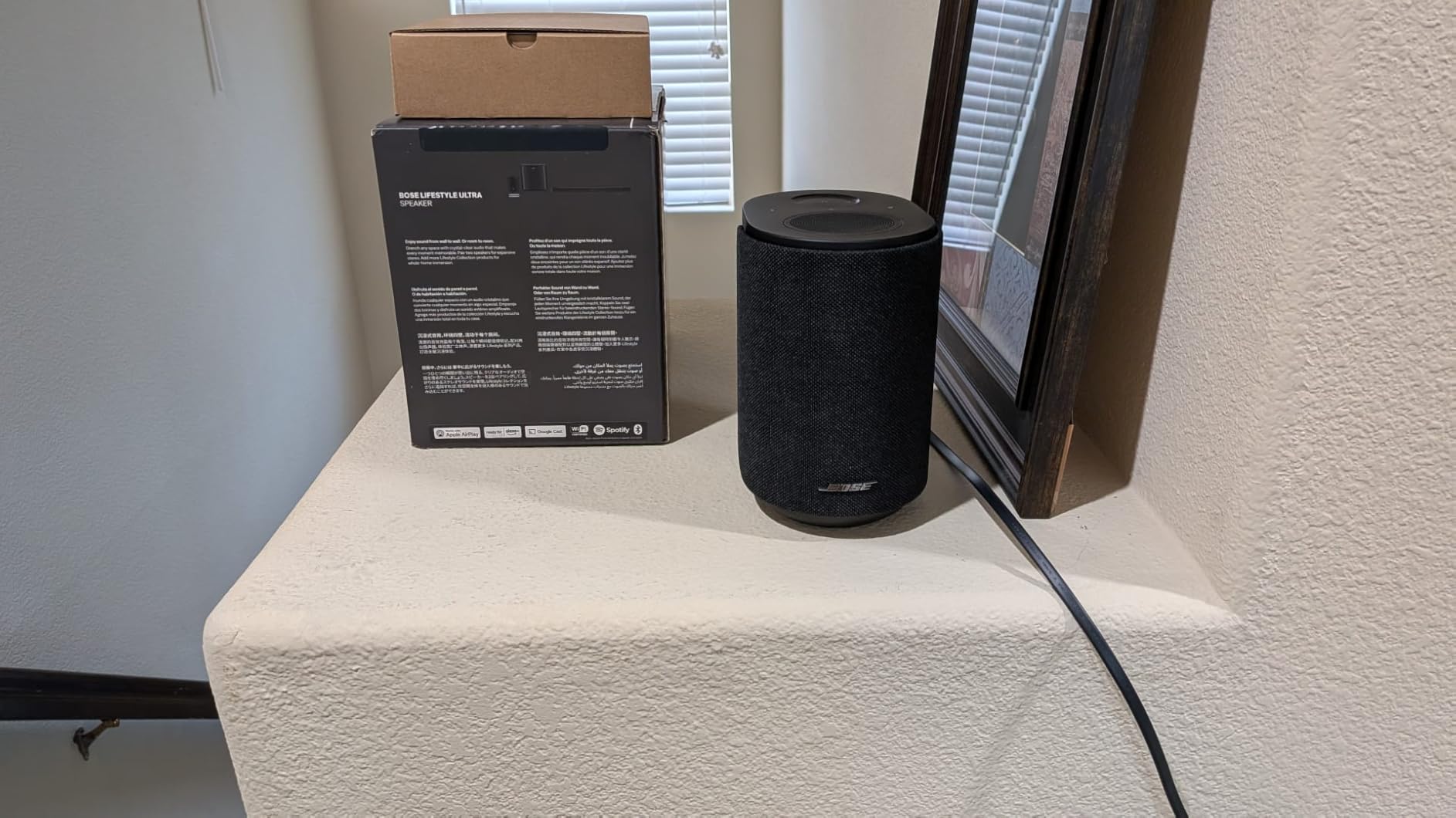 Bose New Lifestyle Ultra Speaker, Wireless Home Speaker, TrueSpatial Audio, CleanBass, AirPlay & Google Cast, Black customer photo 2