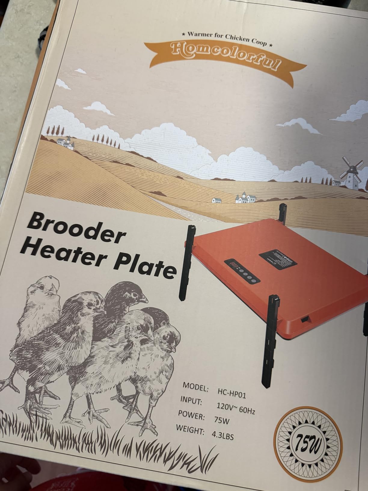 Brooder Plate for Chicks, 12