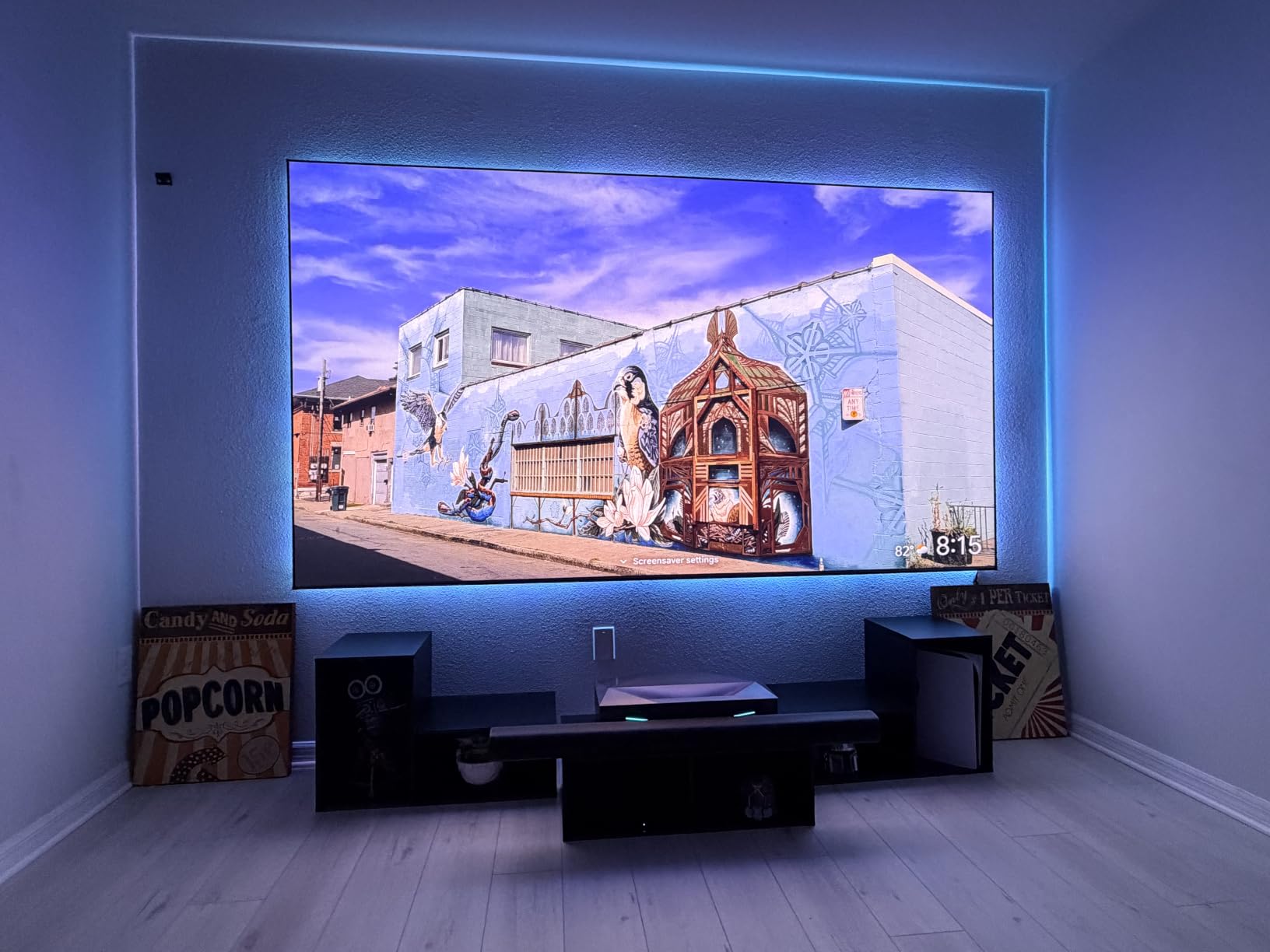 AWOL VISION Aetherion Max 4K Projector, Triple Laser UST Projector, 3300 ISO Lumens, Daytime Viewing, PixelLock™ 200