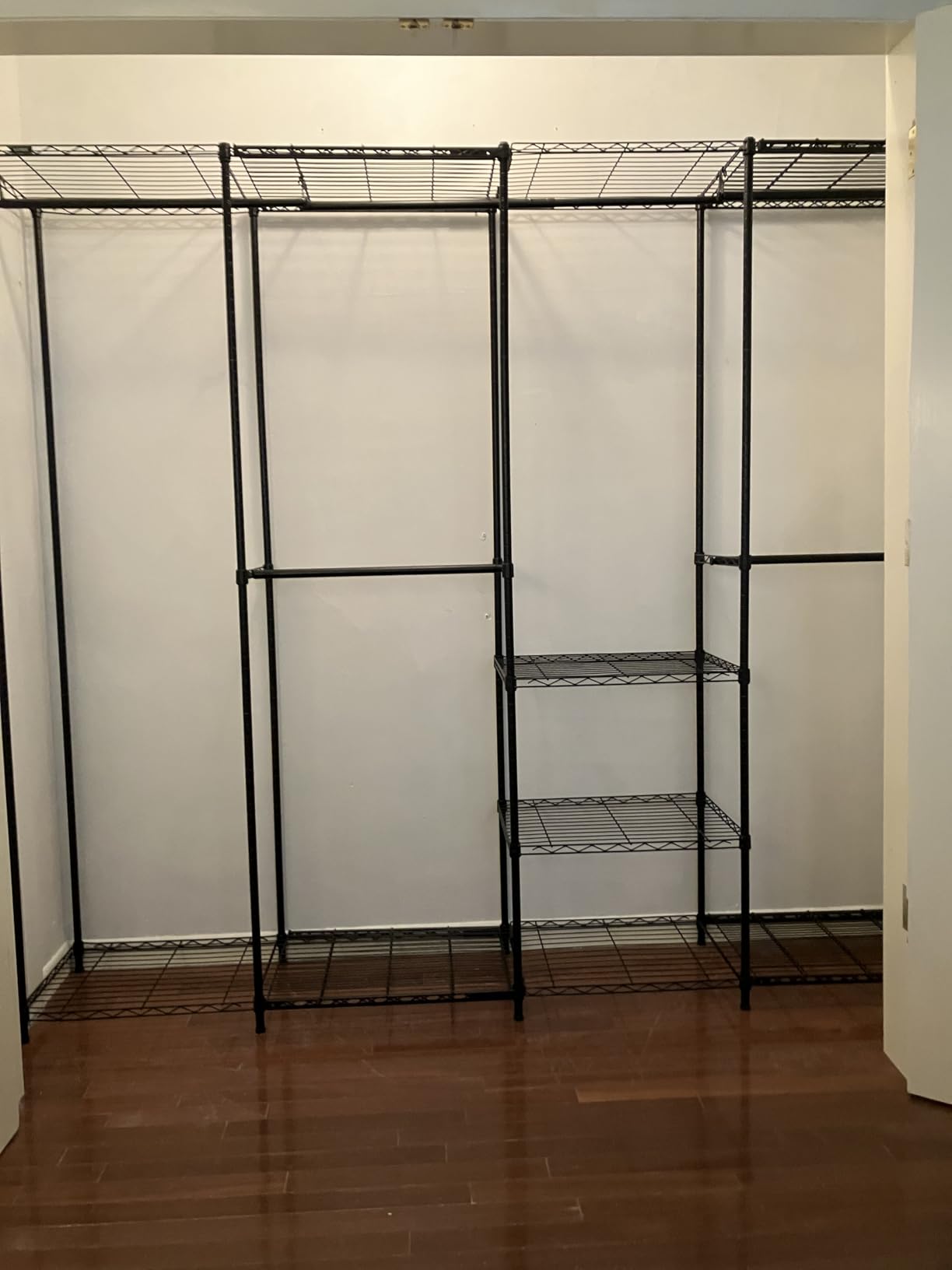 VIPEK X4 Expandable Heavy Duty Clothes Rack Wardrobe Closet Organizer Black | Large Reach-in & Walk-in Closet System with Adjustable Shelves & Hanger Rods from 7'4