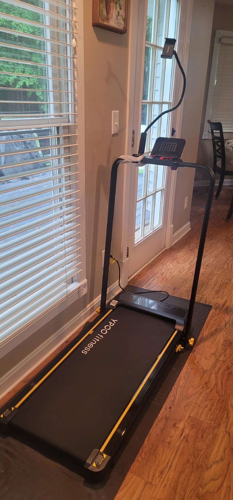 YPOO 16% Walking Pad Incline, Treadmills for Home, Handle Bar, Foldable customer photo 2