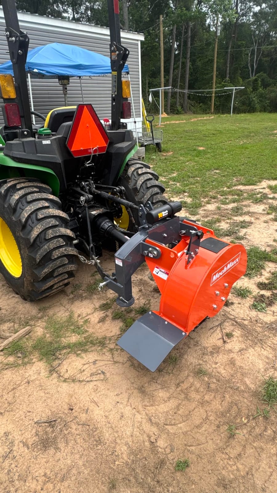 MechMaxx 3-Point PTO Stump Grinder with 44 Carbide Teeth (PTO Shaft Included with Slip Clutch), for 35-80HP Tractor, SG28 customer photo 1