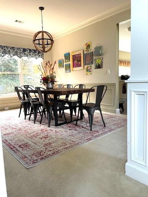 COSTWAY Stackable Metal Dining Chairs Set of 4 with Back, Indoor & Outdoor customer photo 2