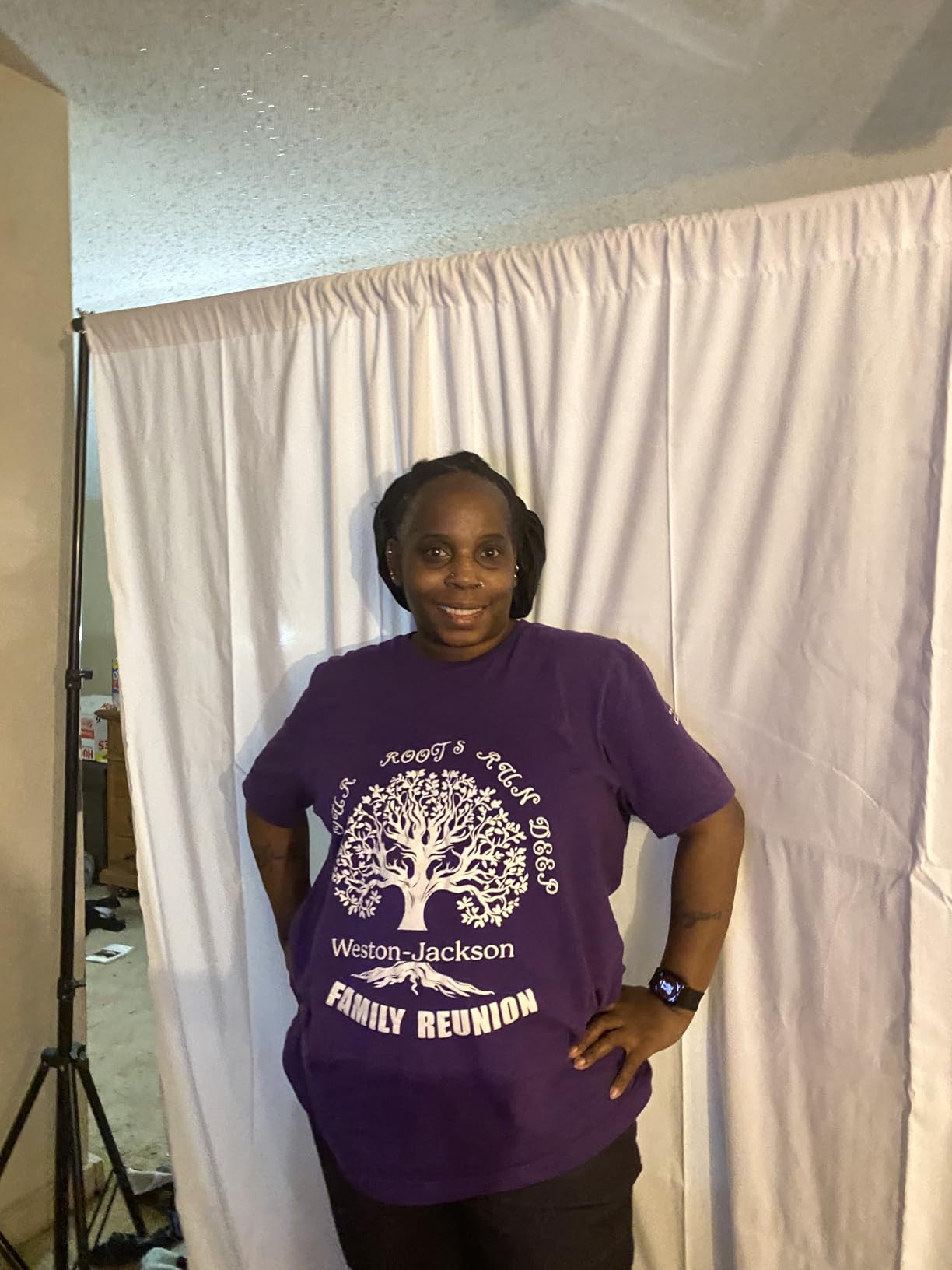 Backdrop Stand 10 x 8 Ft (WxH), 7 Widths Adjustable Background Stand customer photo 2