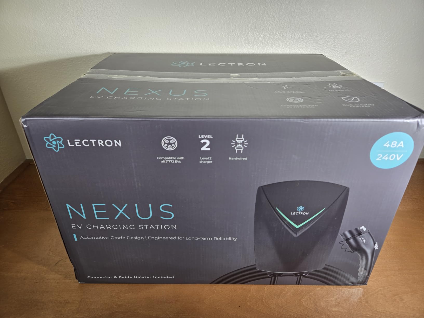 Lectron J1772 Level 2 EV Charger, UL2594 Certified (ETL Listed), 48A 240V Nexus EV Charging Station, 23ft Cable & J1772 Charger Holder, Hardwired ONLY, Compatible with All J1772 Electric Vehicles customer photo 2