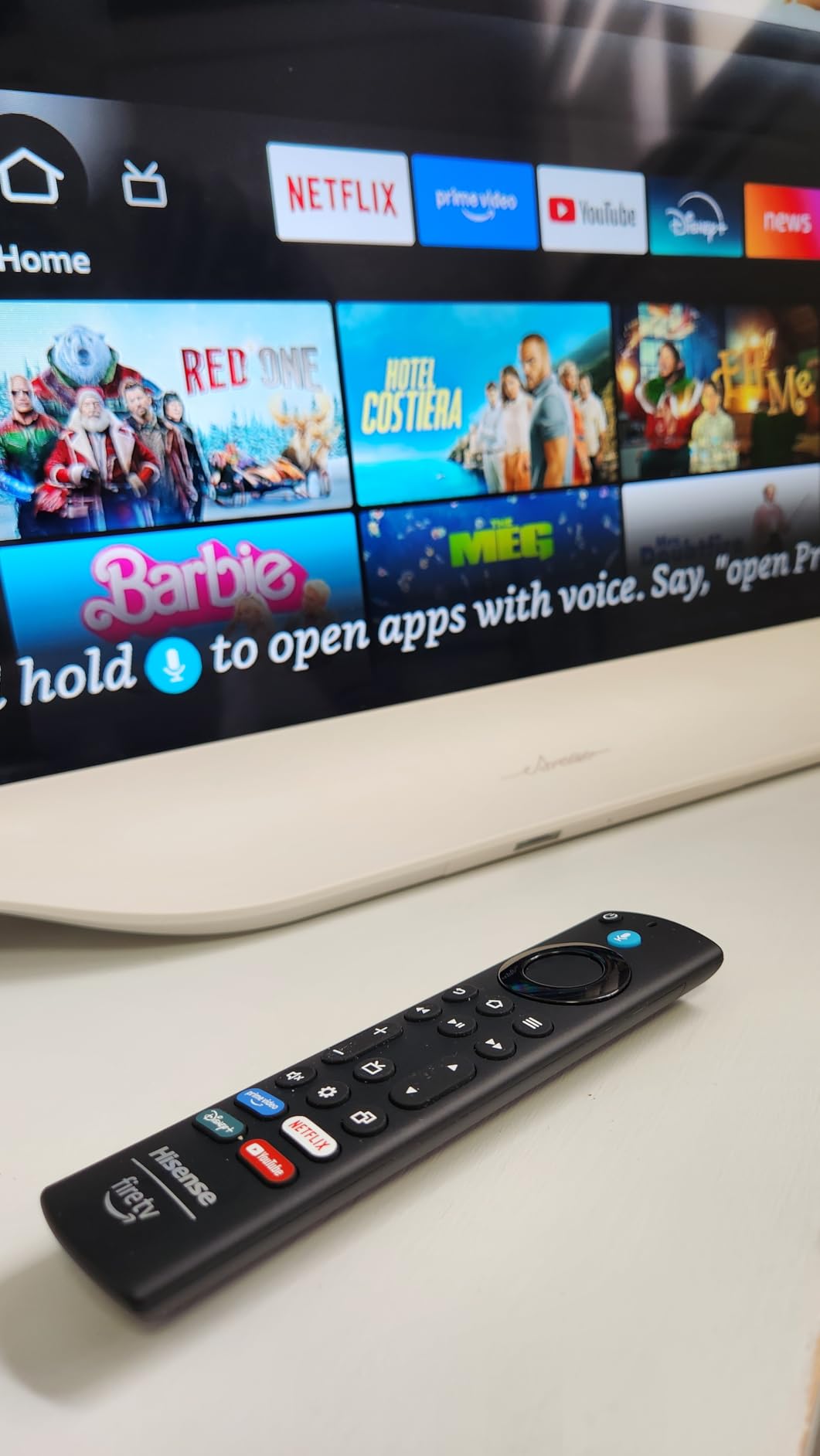Hisense 43-Inch S5 DécoTV Series Hi-QLED 4K UHD Smart Fire TV (43S5QF, 2026 Model) – Versatile Fit, Hi‑QLED Color, Dolby Vision & Atmos, VRR Gaming, Stream Live TV Without Cable customer photo 2