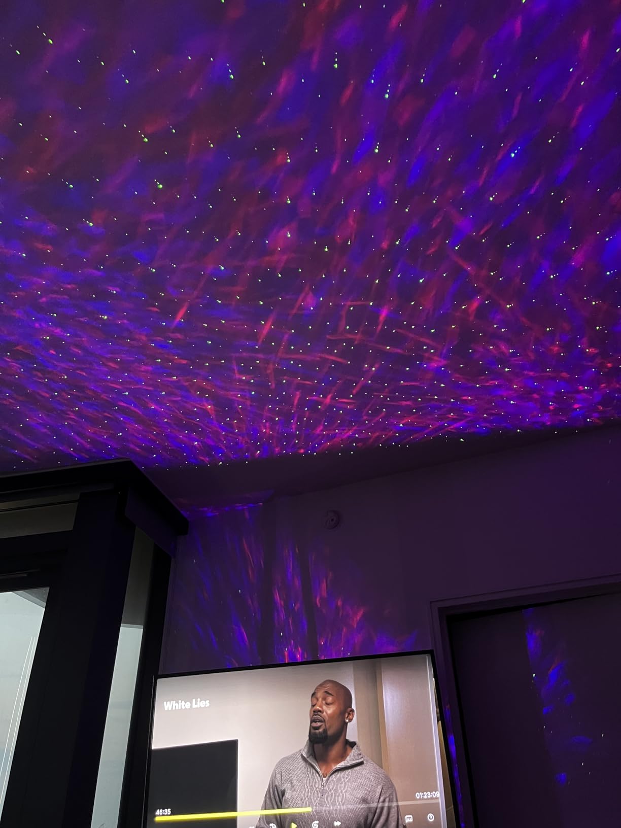 Galaxy Projector for Bedroom, 15 Color Nebula Star Projector with Bluetooth 5.1 Speaker, 8 White Noise Sounds, App & Remote Control, Timer Night Light for Kids Adults Room Decor Gifts (Ivory White) customer photo 1