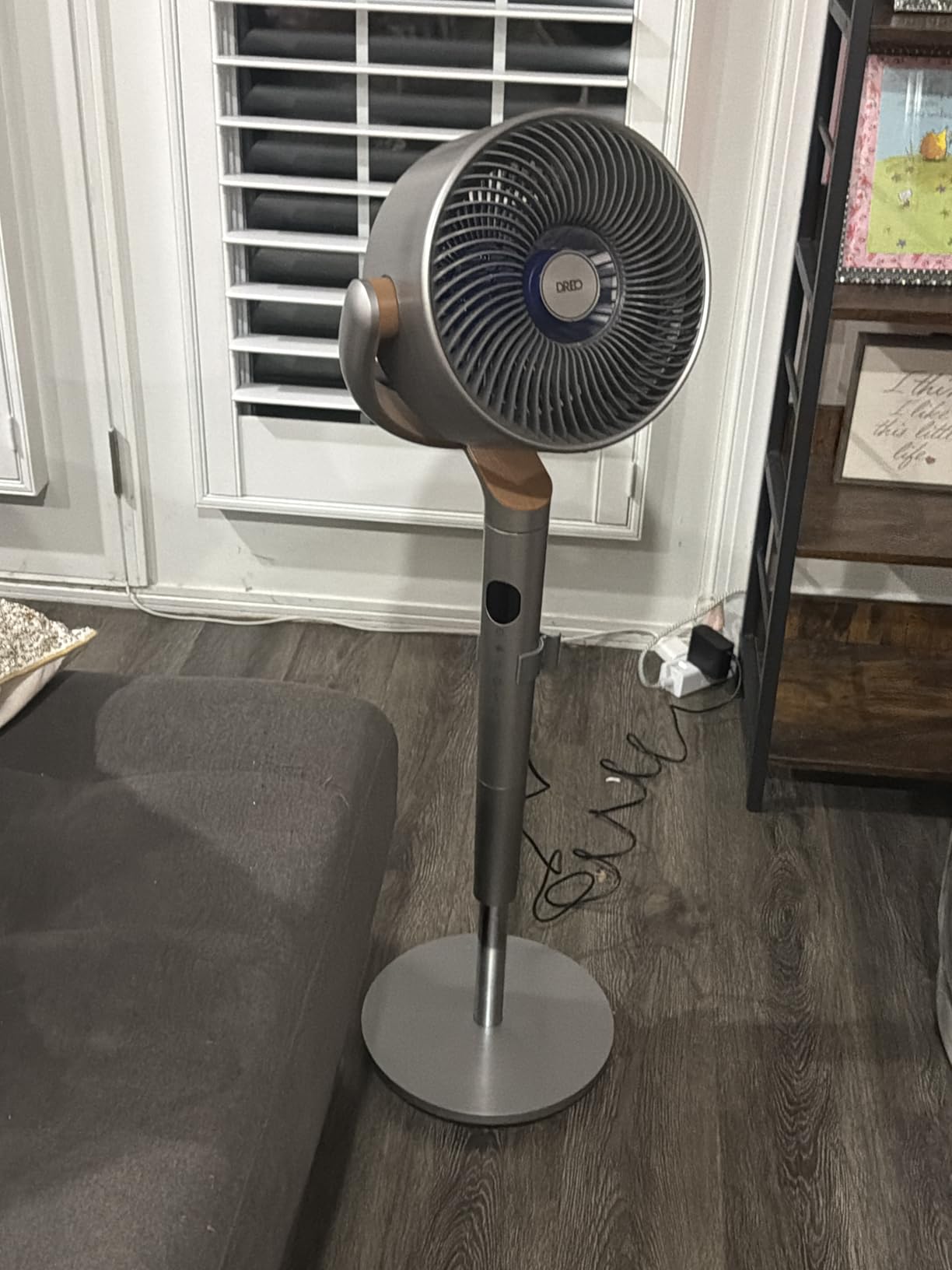 DREO Standing Fan for Bedroom,120°+120° Oscillating Fan, Quiet Pedestal Fan customer photo 1