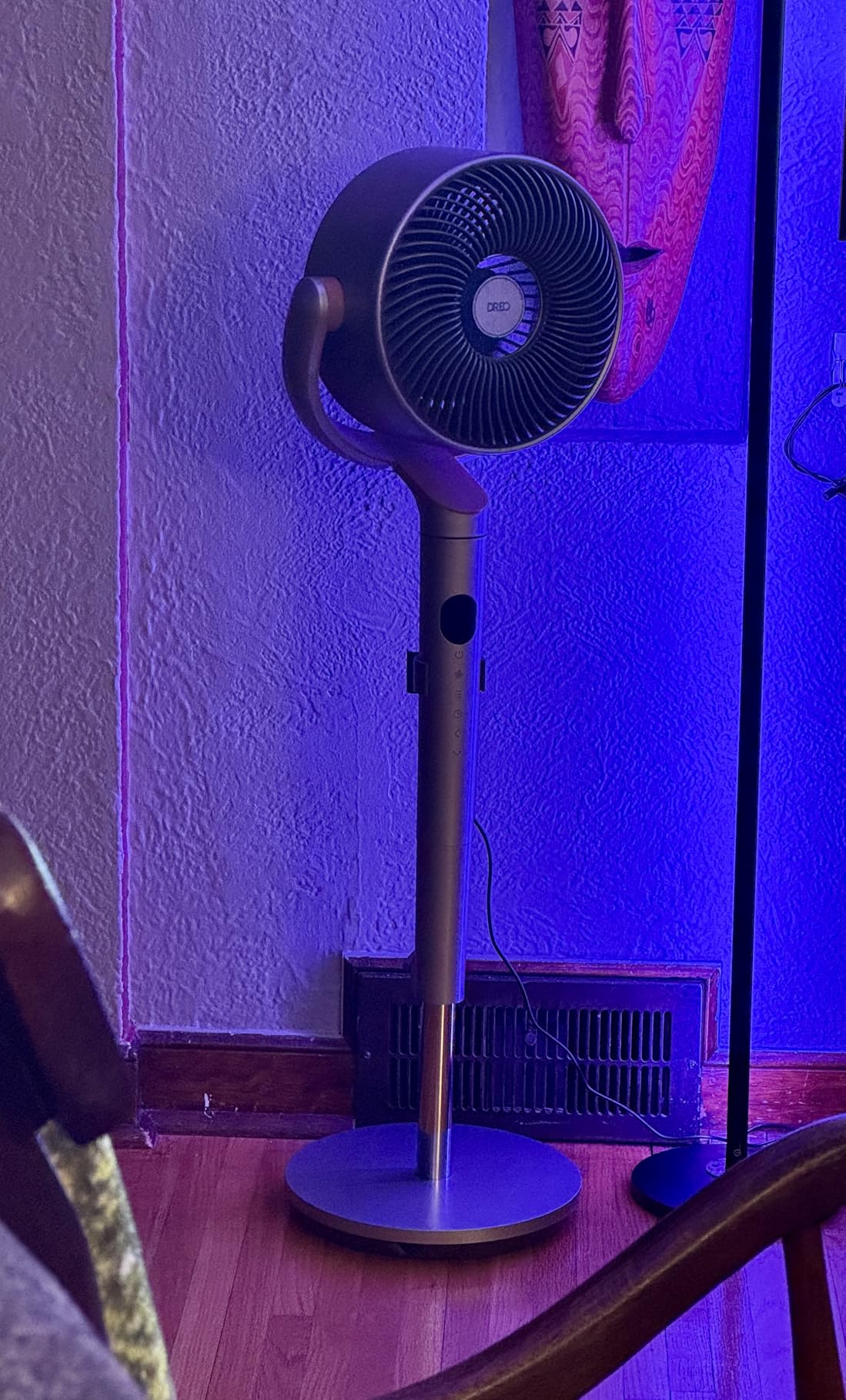 DREO Standing Fan for Bedroom,120°+120° Oscillating Fan, Quiet Pedestal Fan customer photo 2