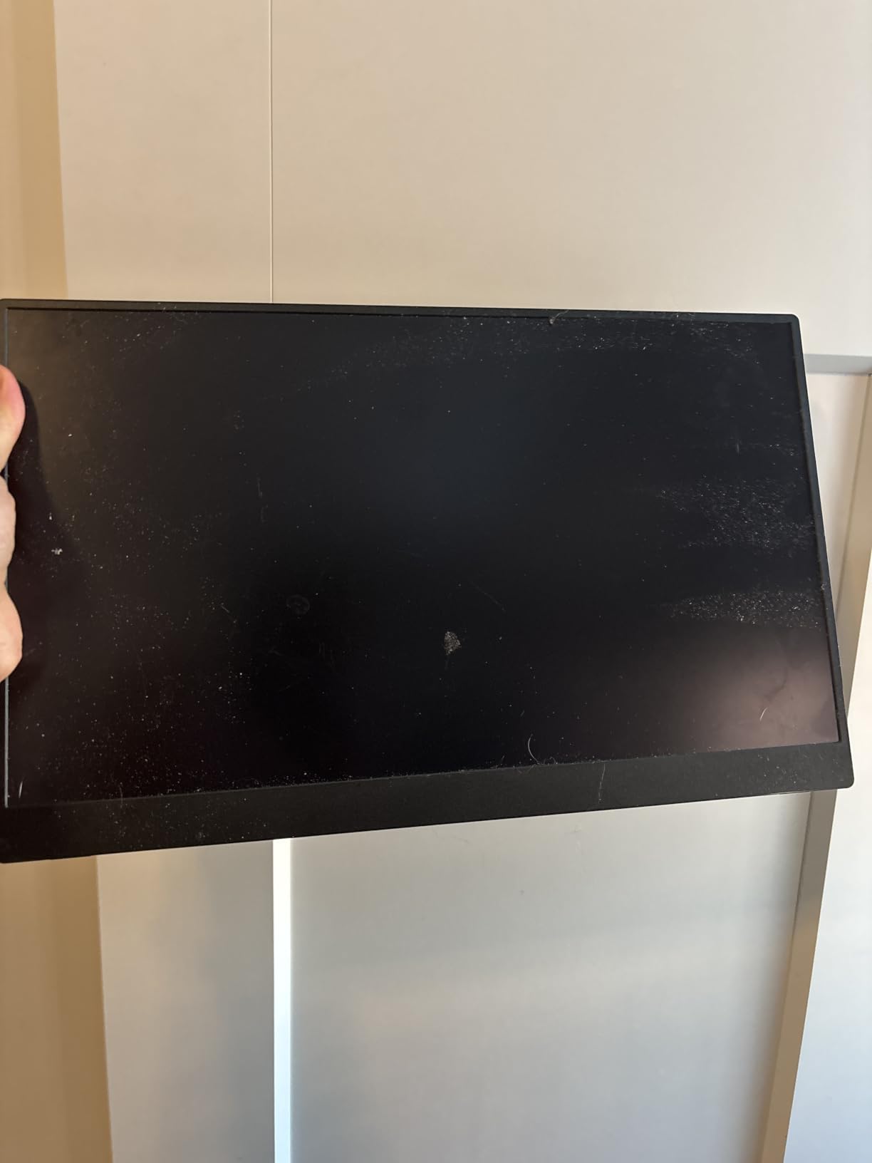 32 Inch 4K Smart Portable TV on Wheels, Touch Screen Monitor customer photo 2
